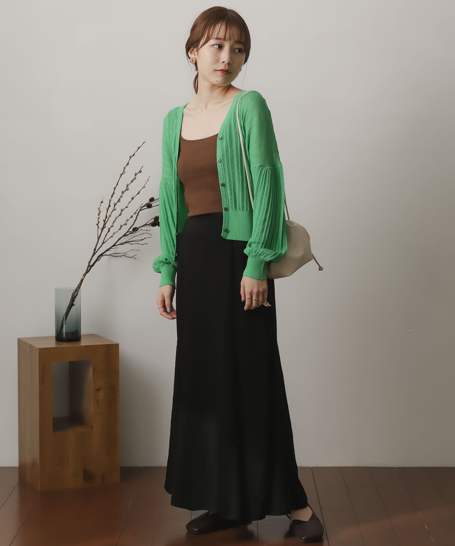 身長：156cm サイズ：one