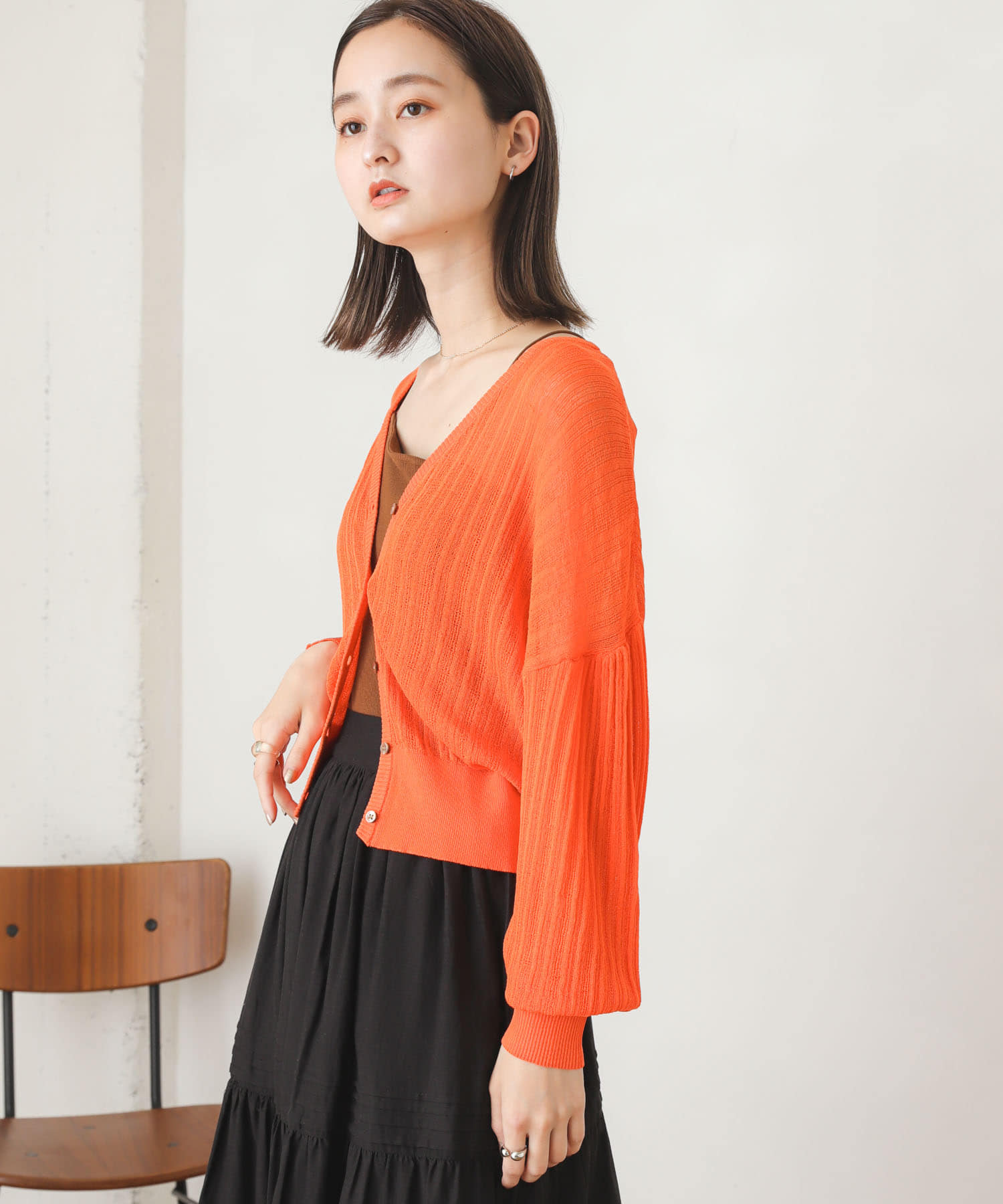 身長：169cm サイズ：one