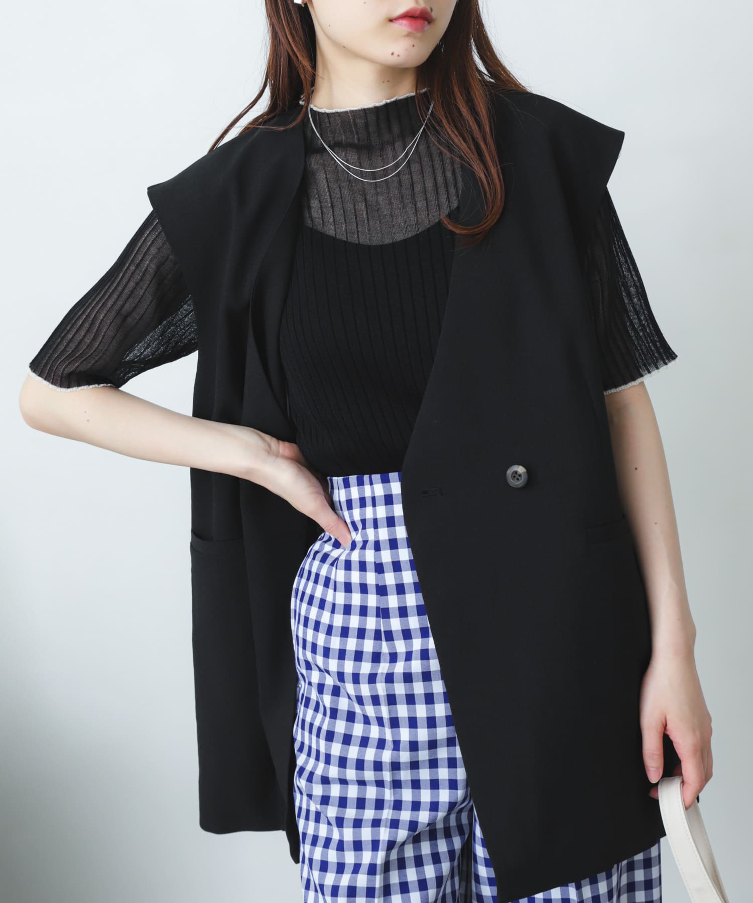 身長：156cm サイズ：one