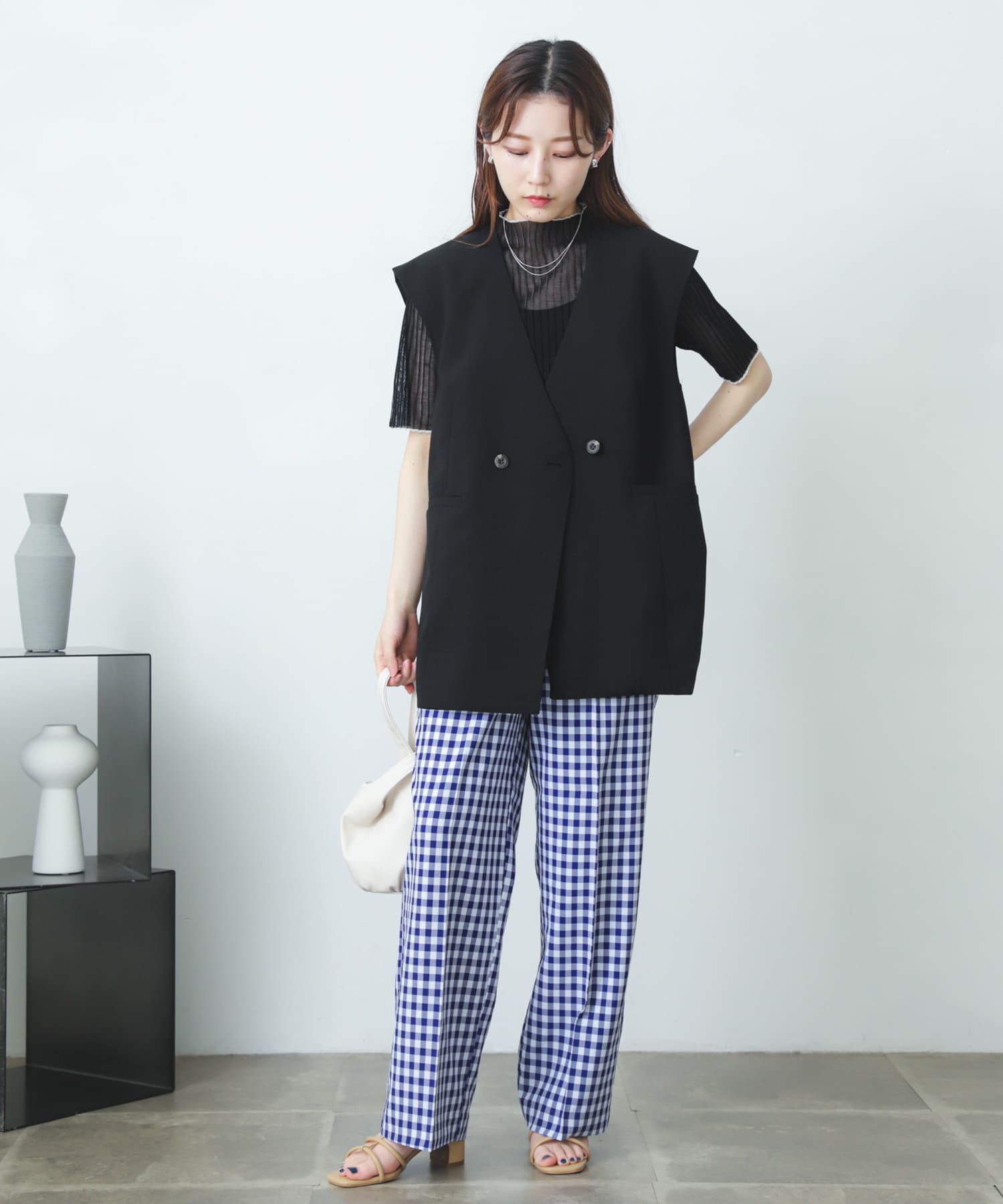 身長：156cm サイズ：one