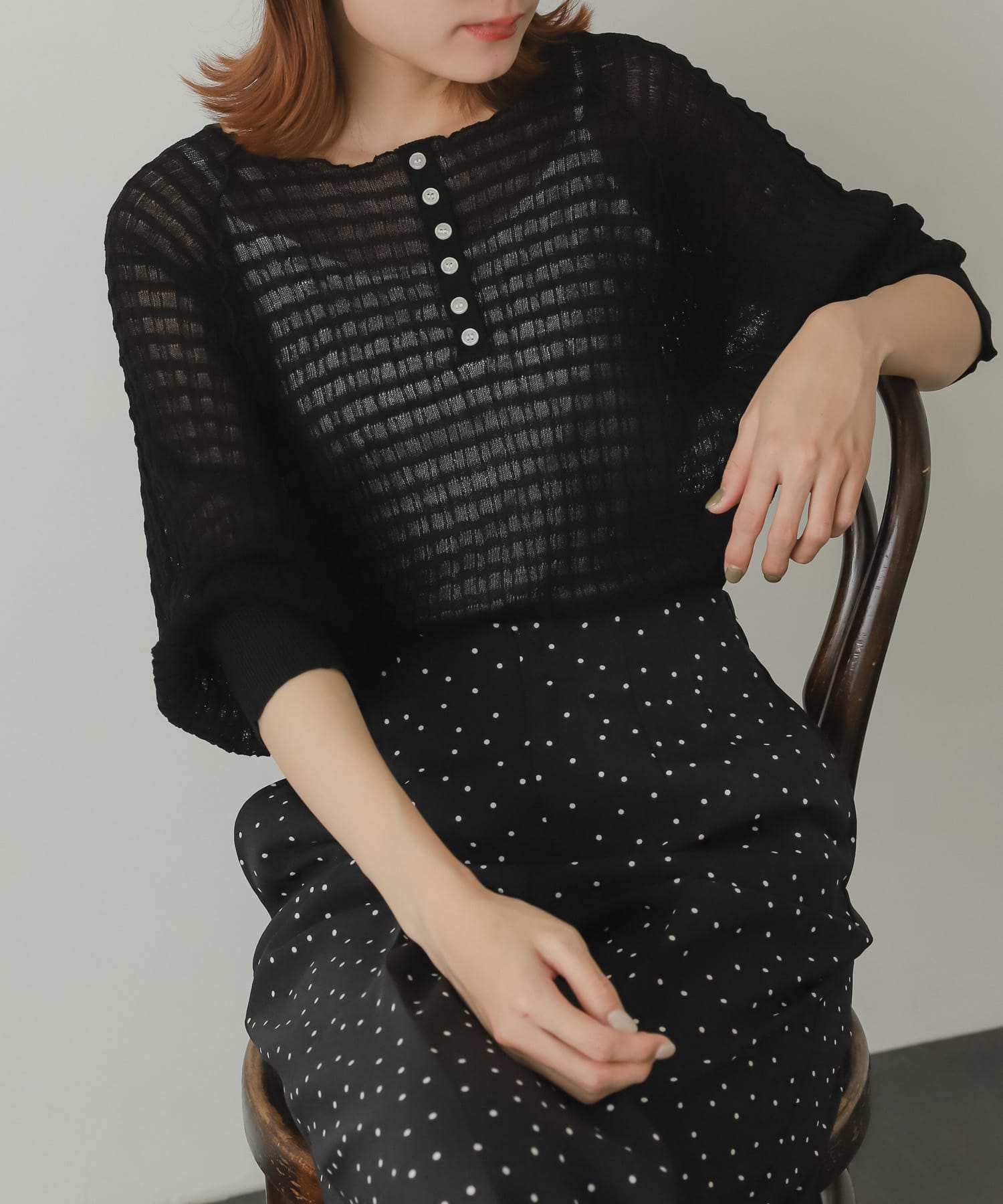 身長：162cm サイズ：one