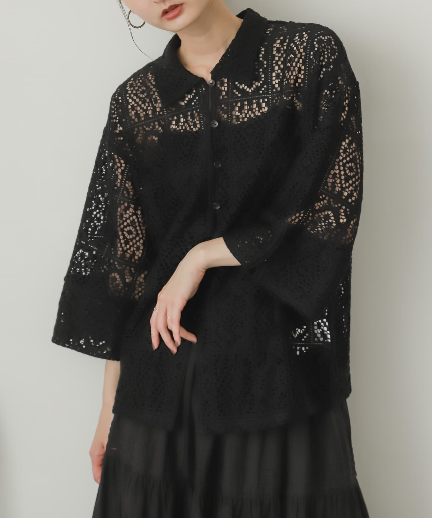 身長：169cm サイズ：one