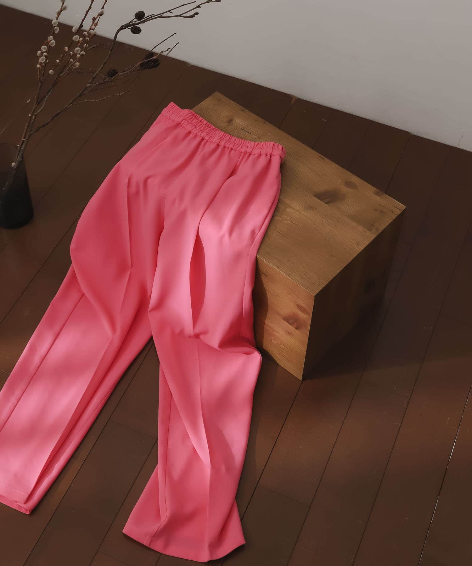 カラーイージーパンツ PINK one