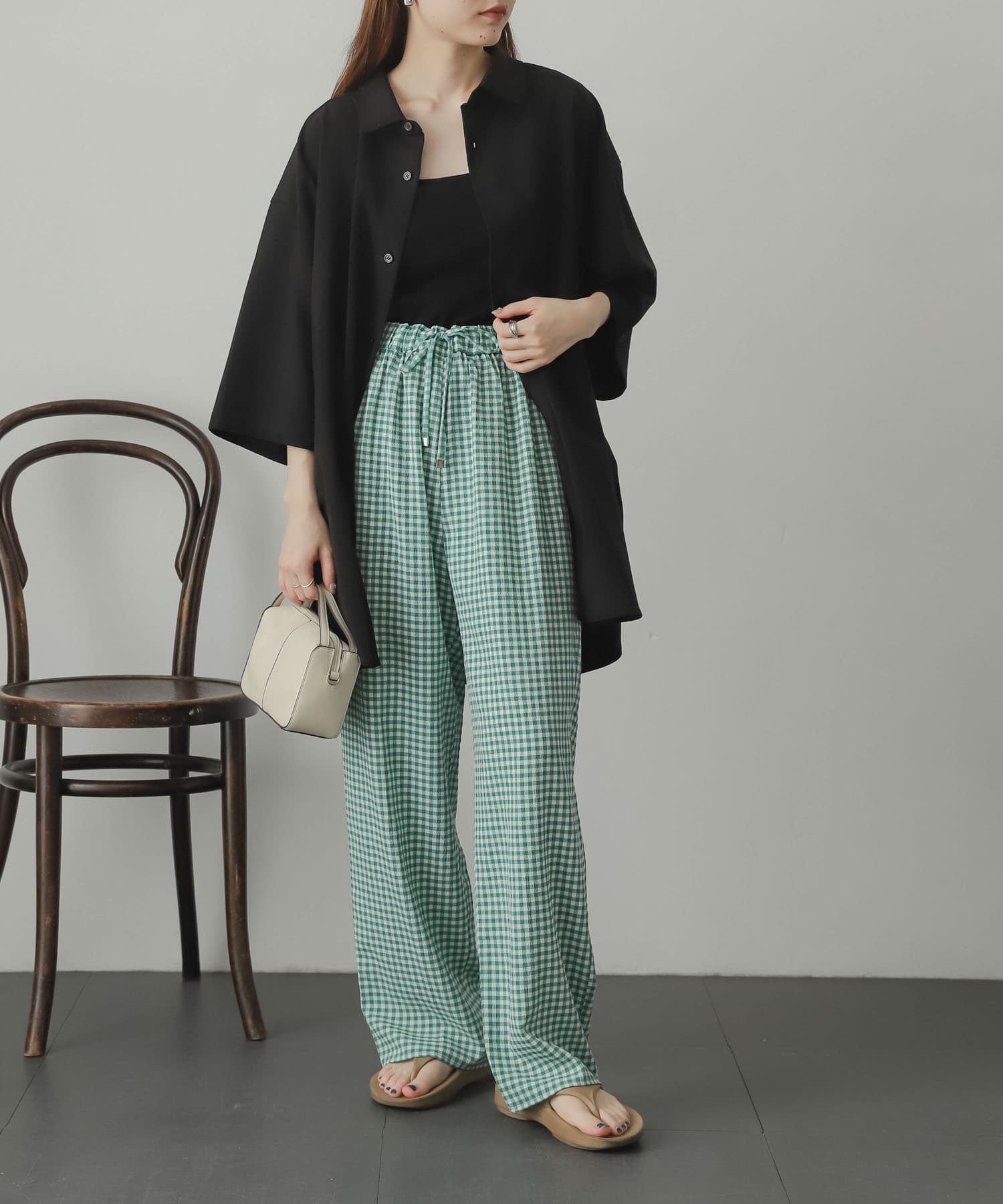 身長：156cm サイズ：one