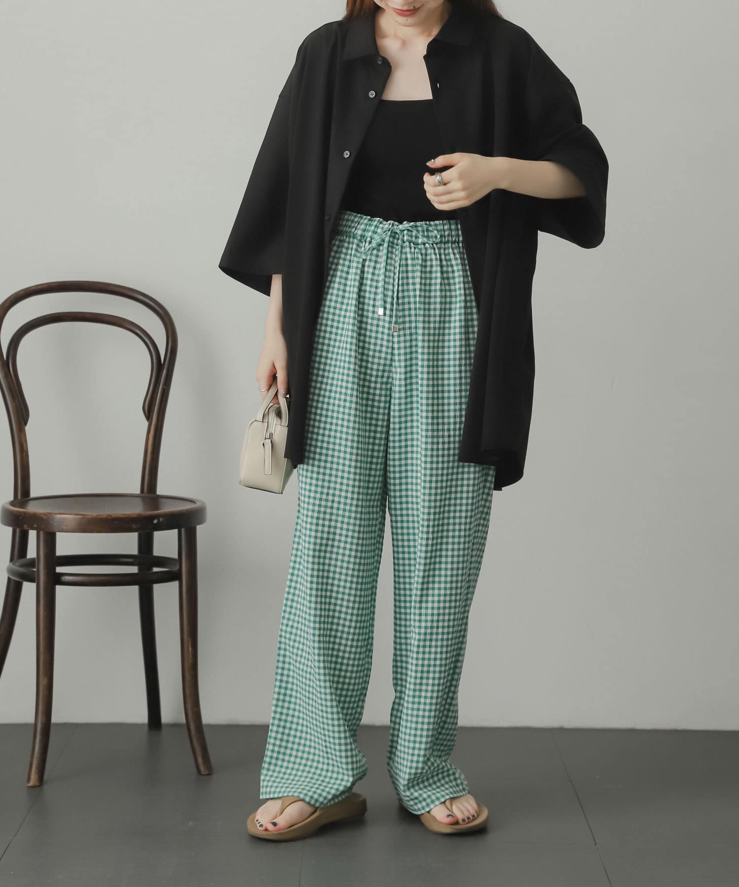 身長：156cm サイズ：one