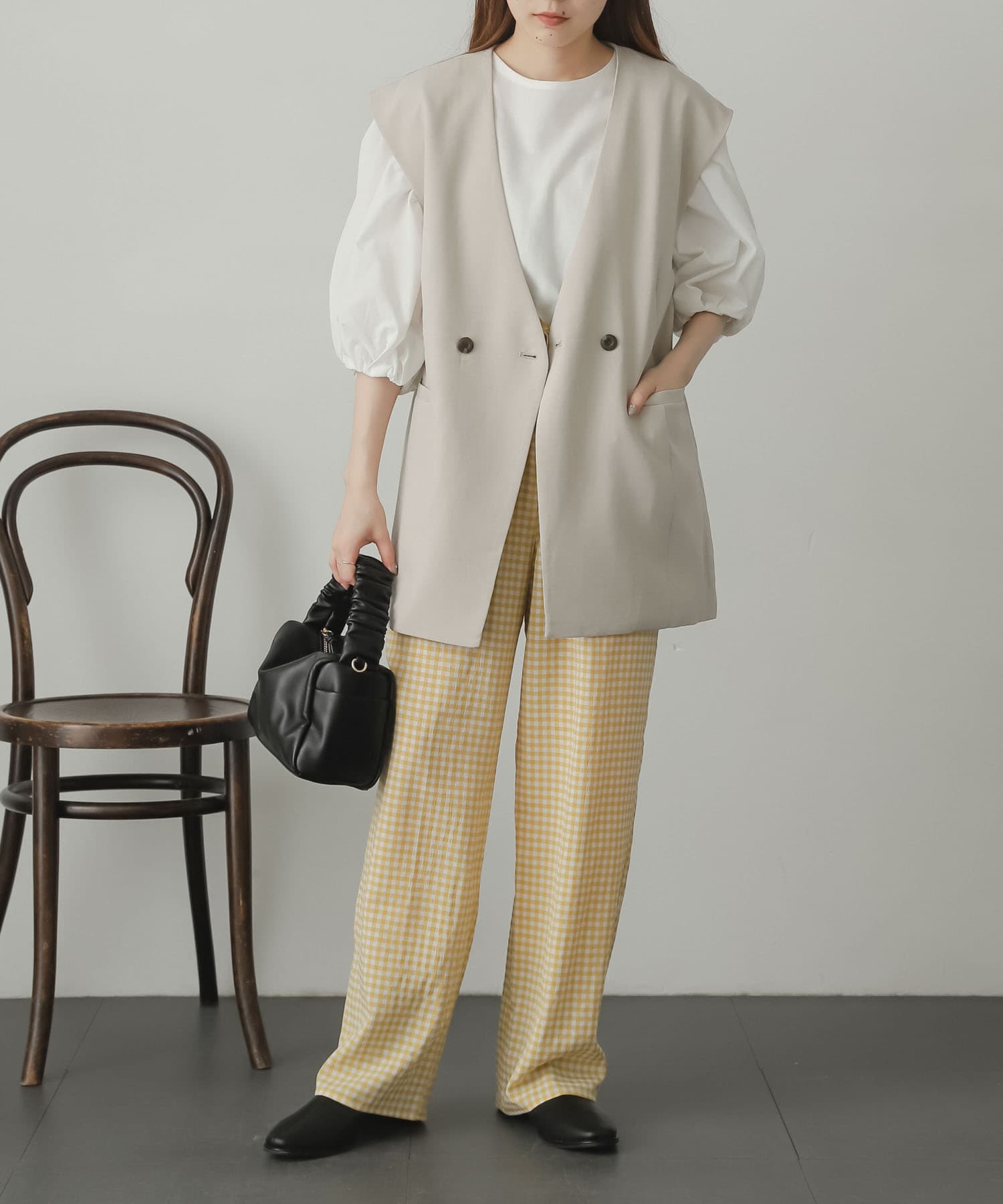 身長：156cm サイズ：one