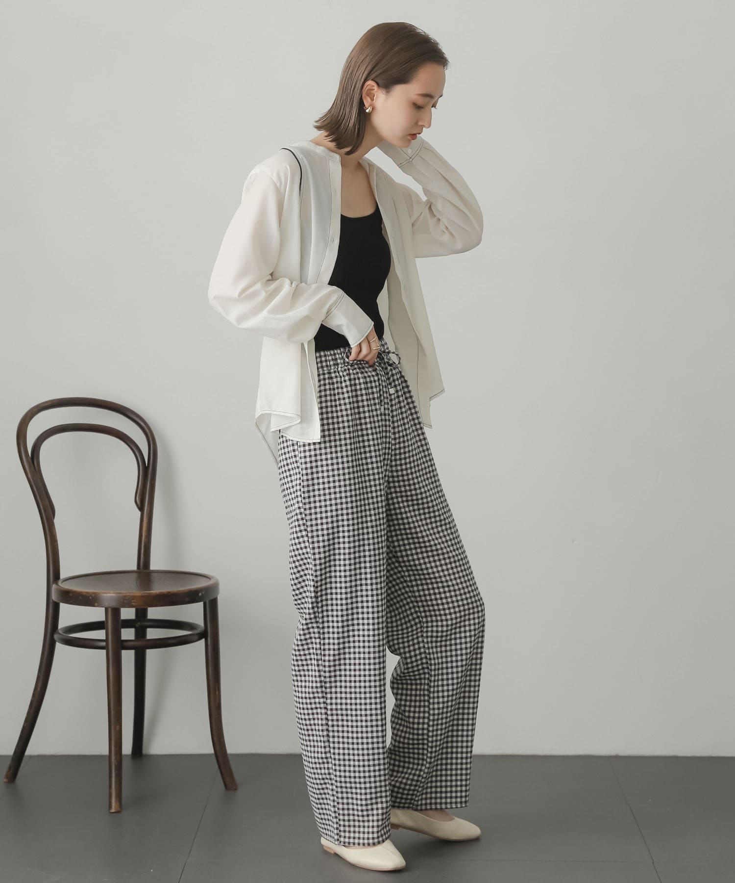 身長：169cm サイズ：one