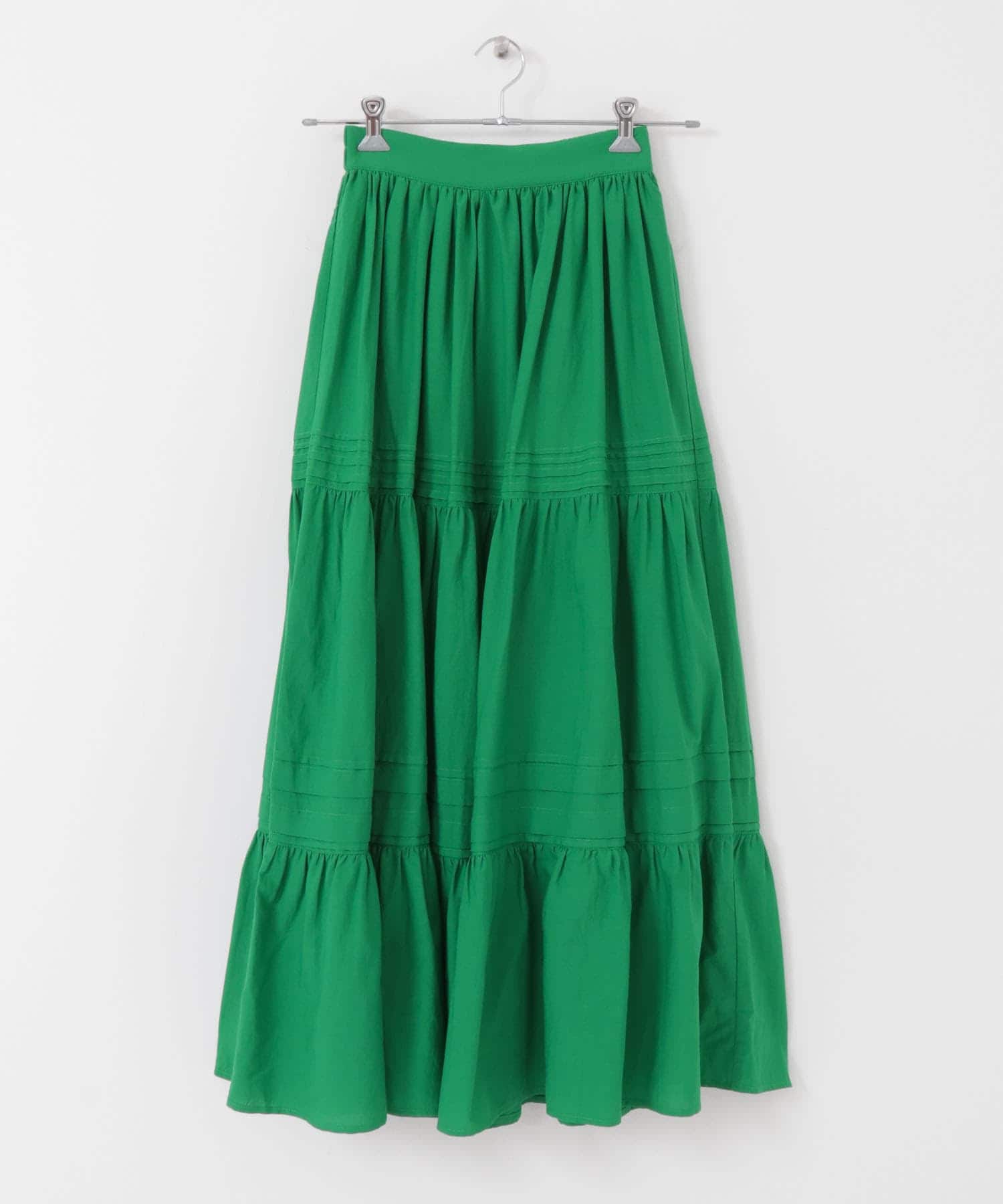 タックティアードスカート GREEN one