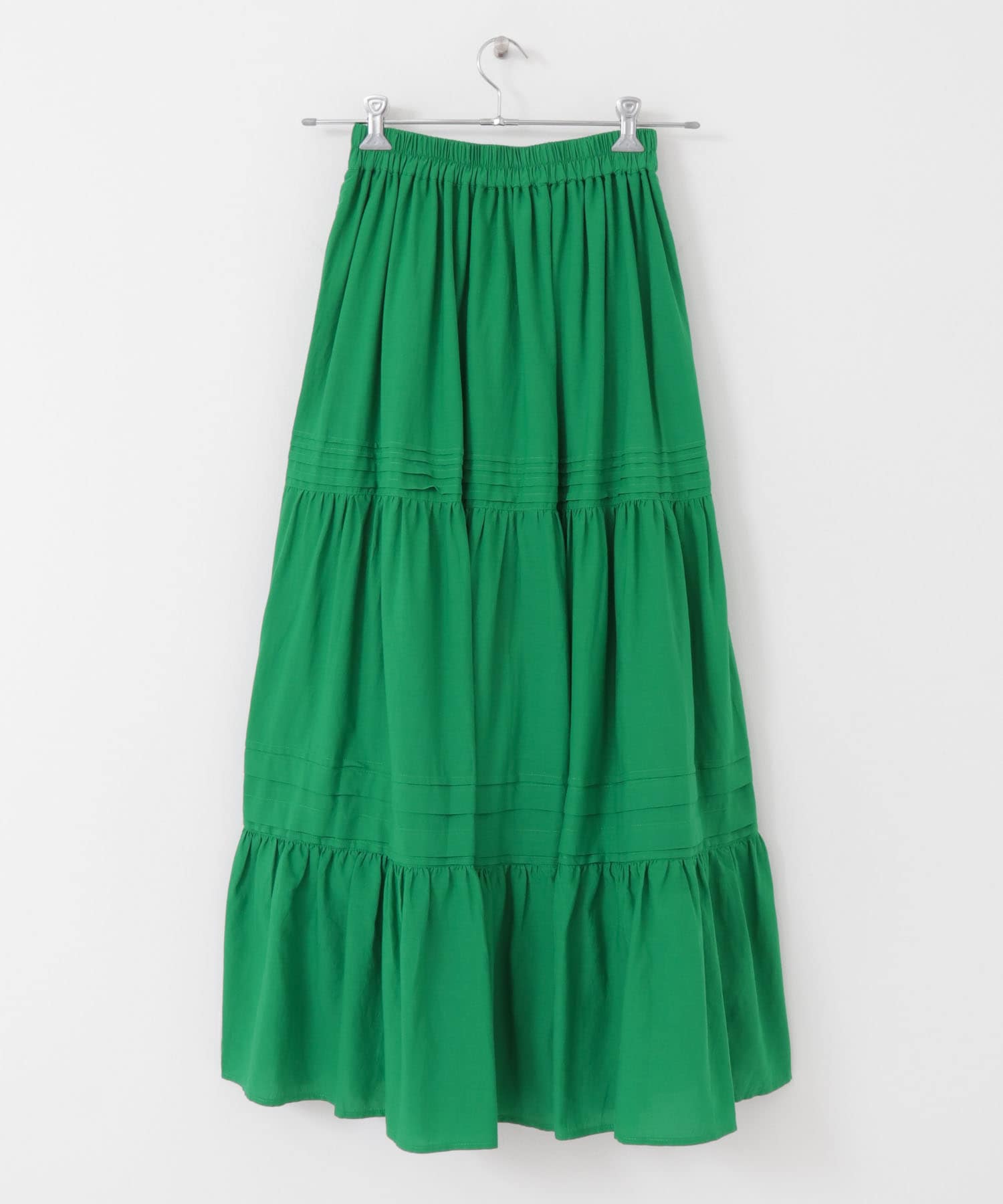 タックティアードスカート GREEN one