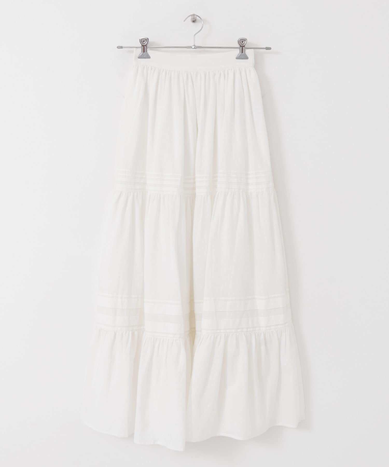 タックティアードスカート OFF WHITE one