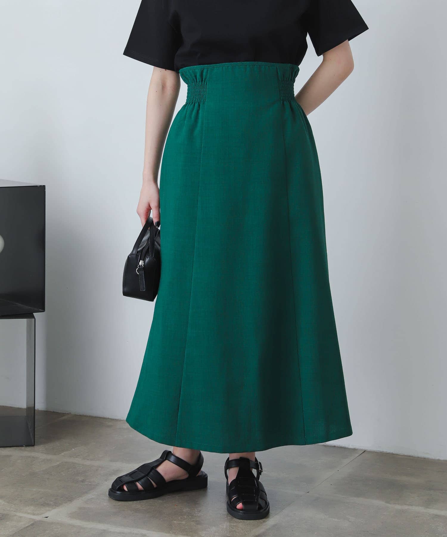 allureville リネンライク ライトメッシュ マーメイドフレアスカート trim_ofalv_item8b7312fa1a9c11f