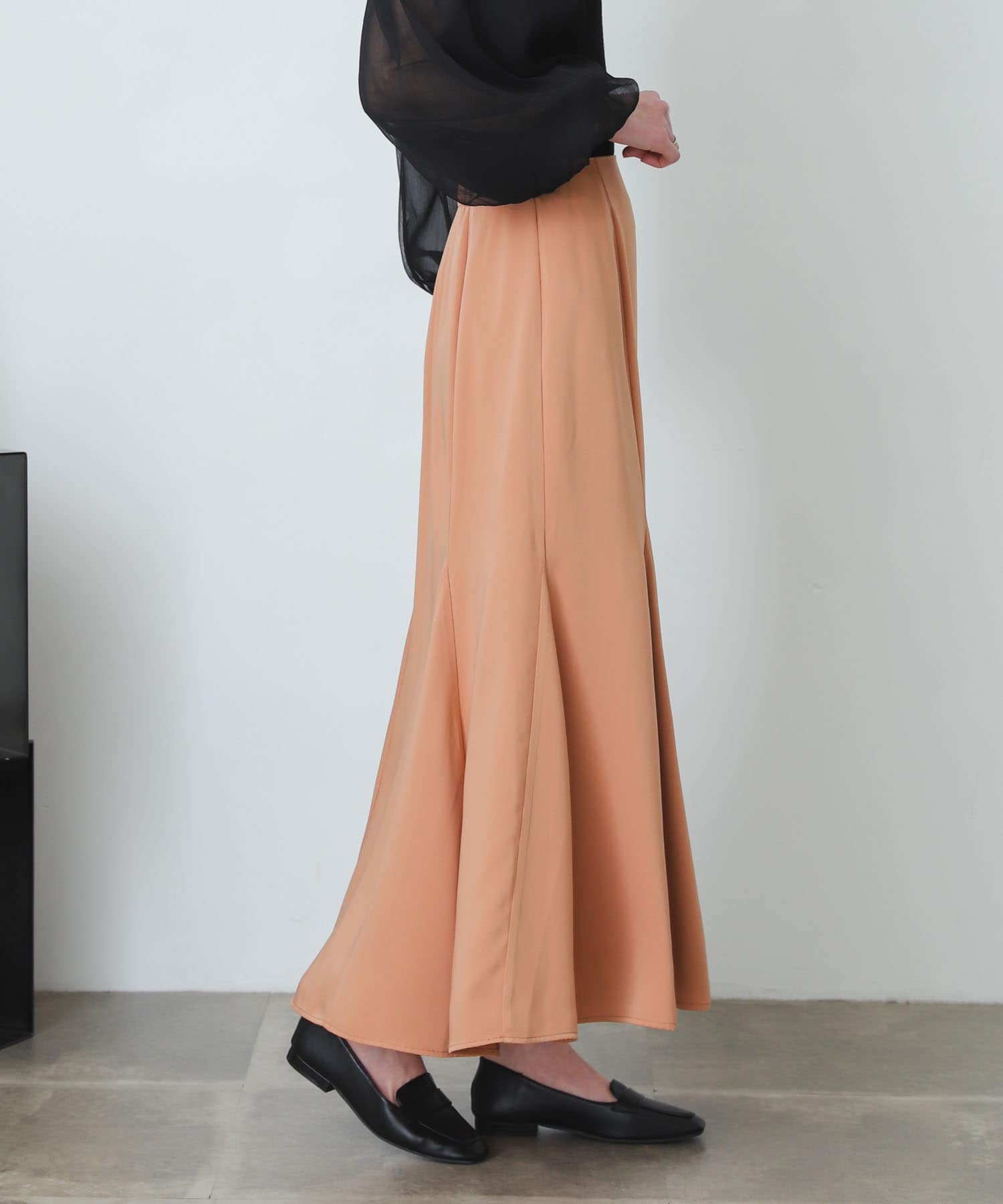 マーメイドナロースカート PINK BEIGE one