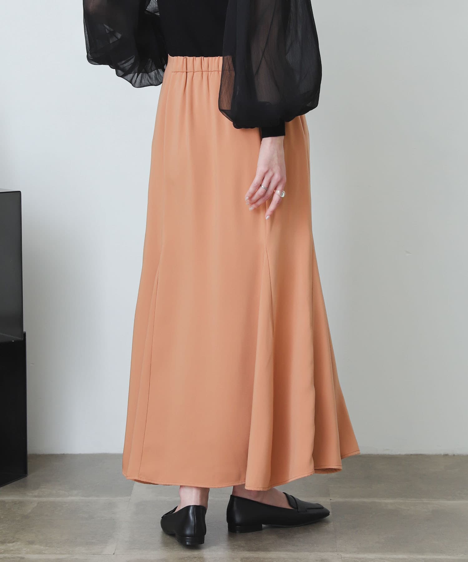 マーメイドナロースカート PINK BEIGE one