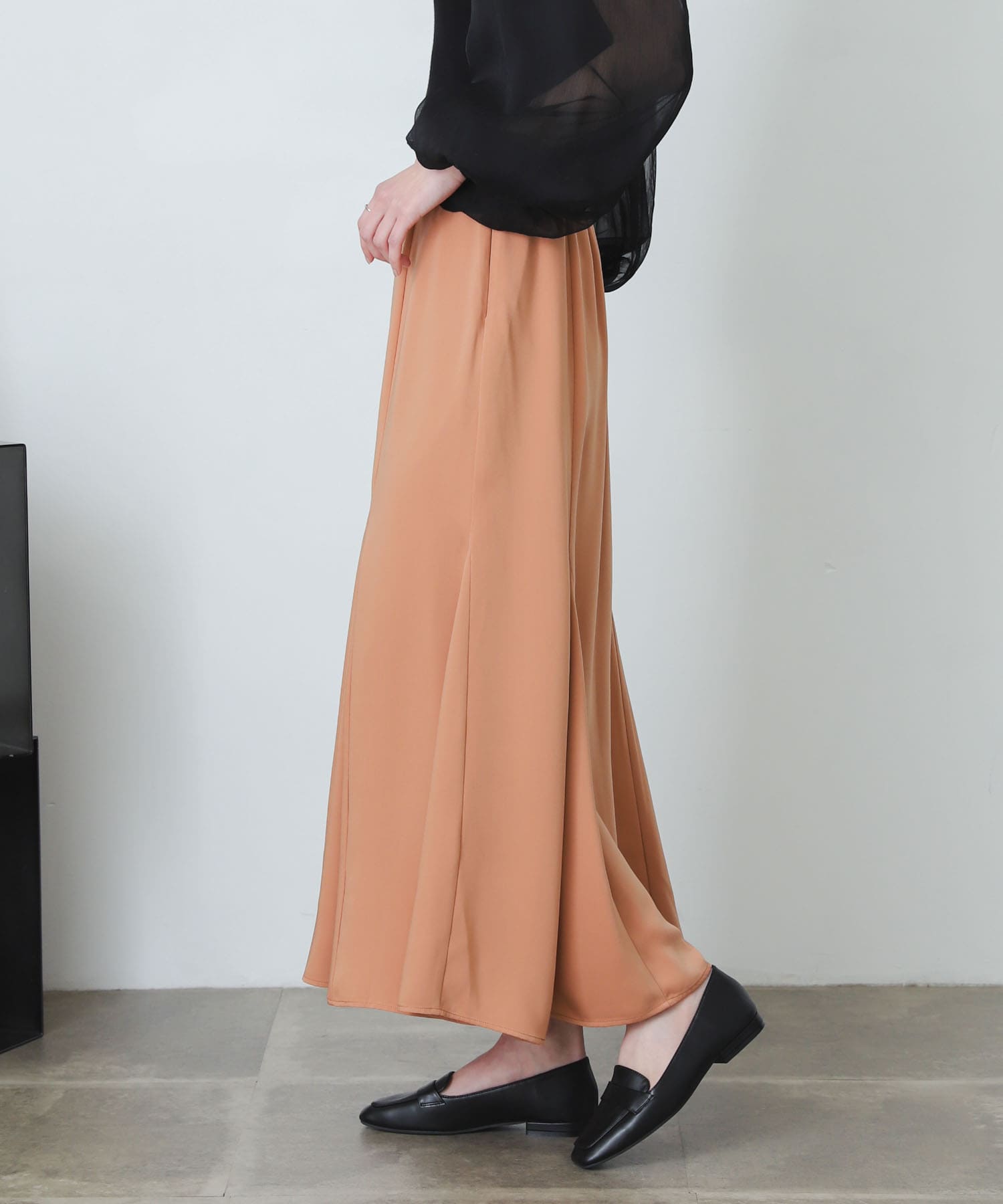 マーメイドナロースカート PINK BEIGE one