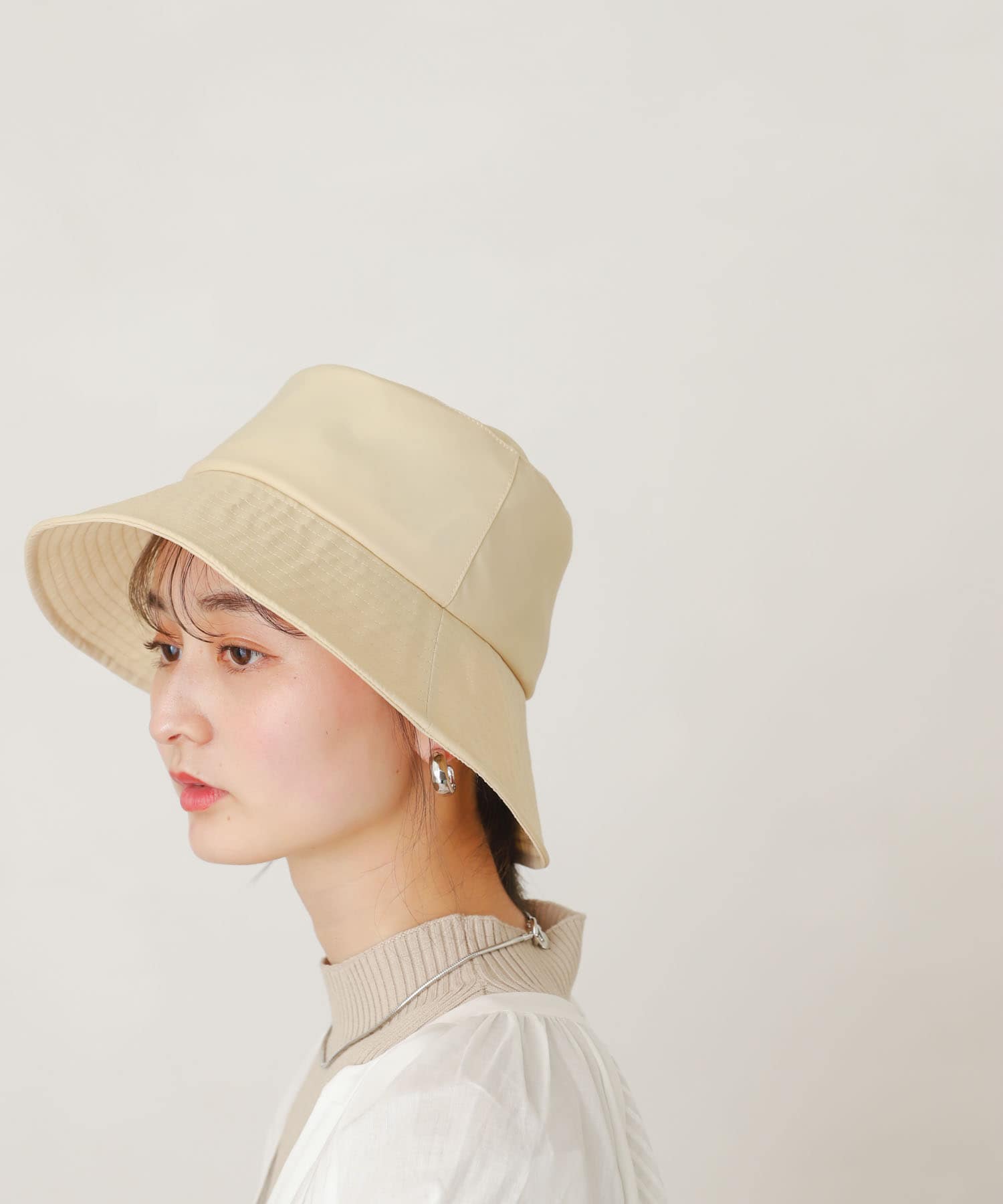 布帛中ツバハット BEIGE one