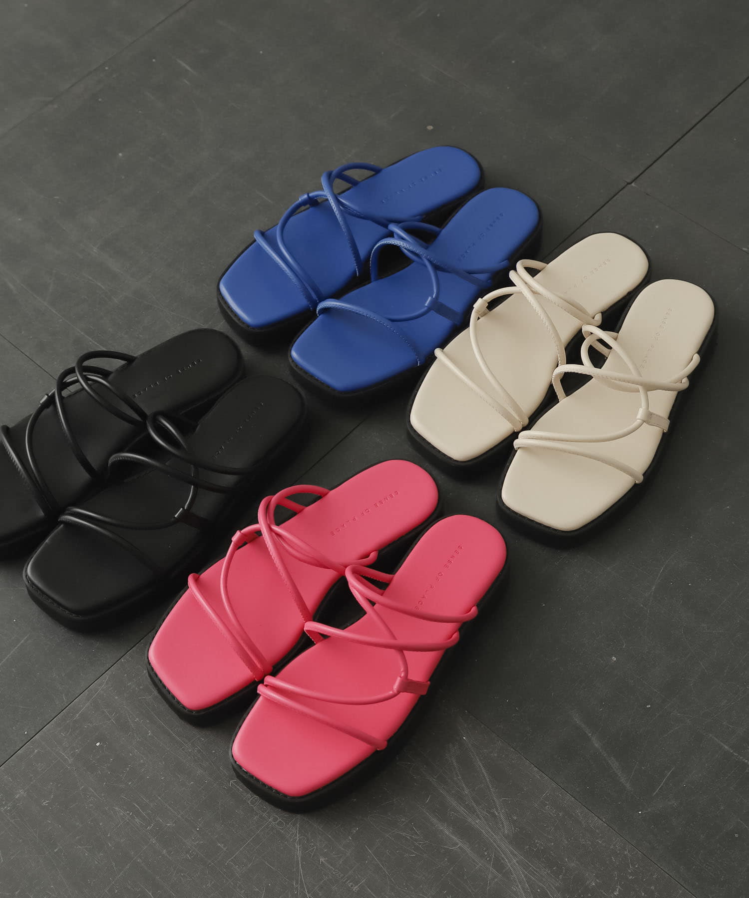 ボリュームソールコードサンダル PINK S