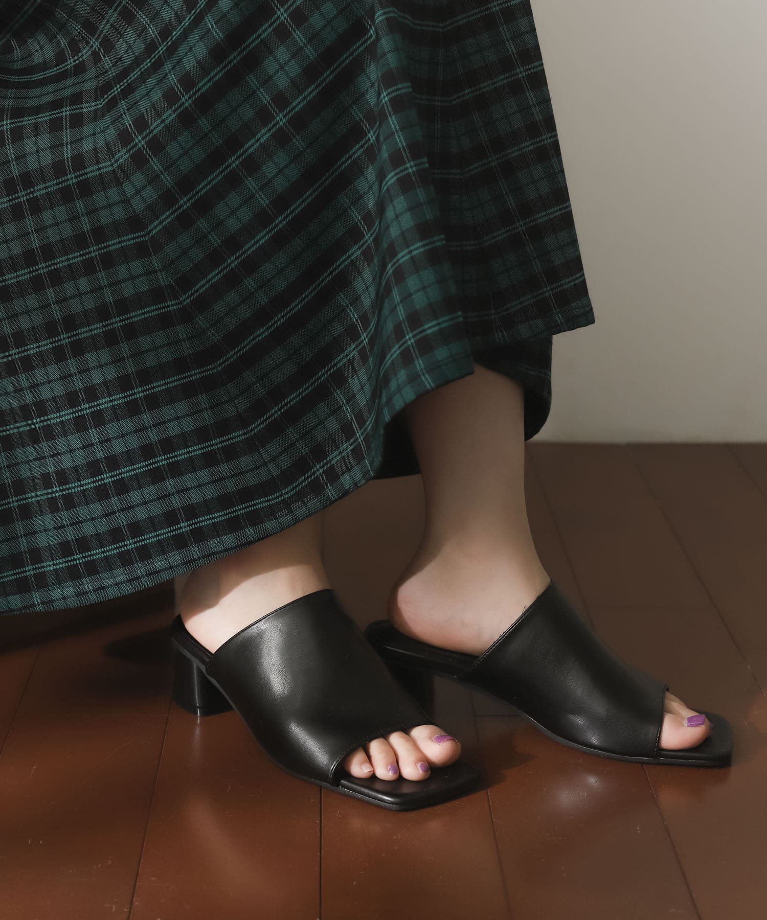 カバーサンダル BLACK S