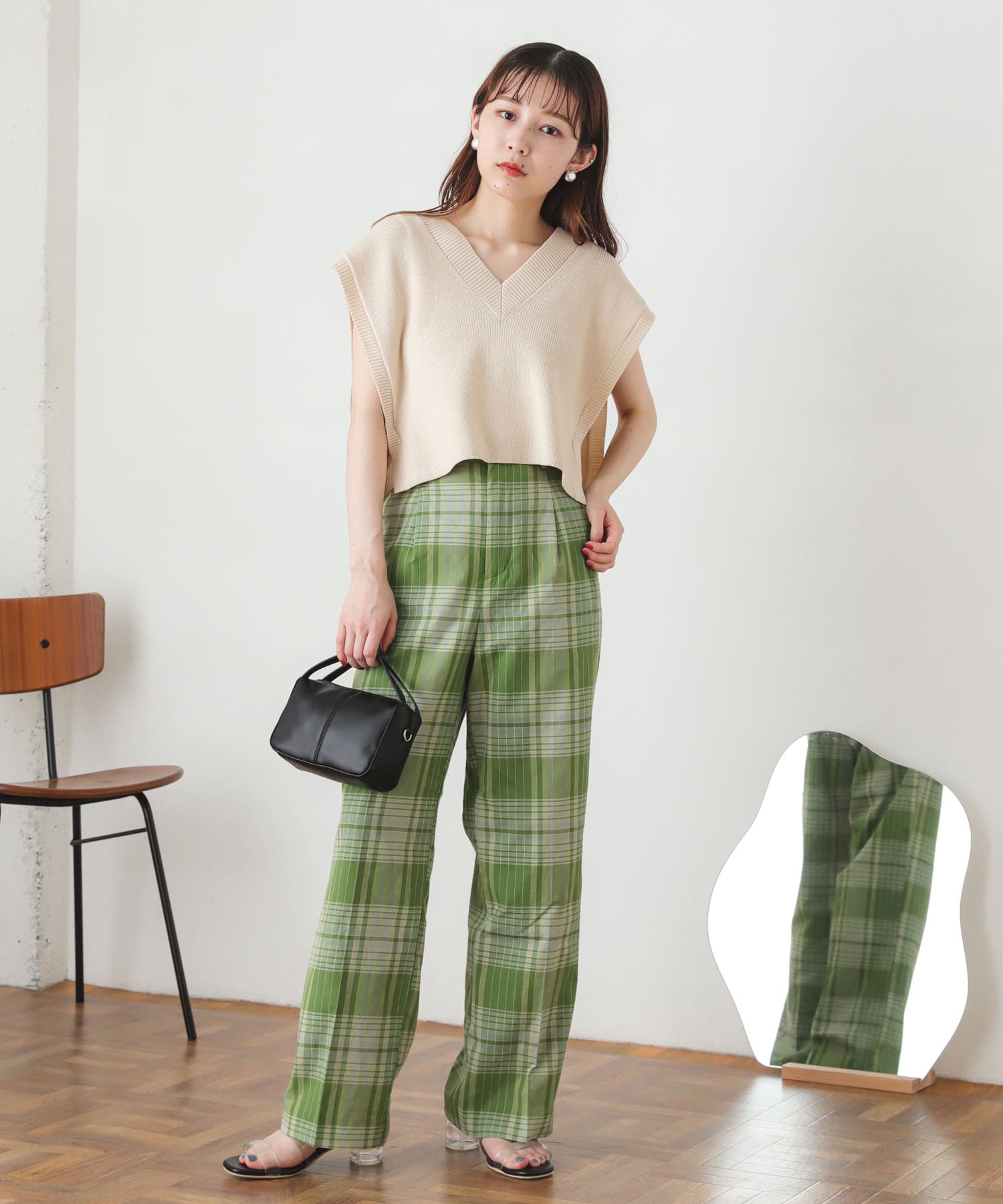 身長：156cm サイズ：one