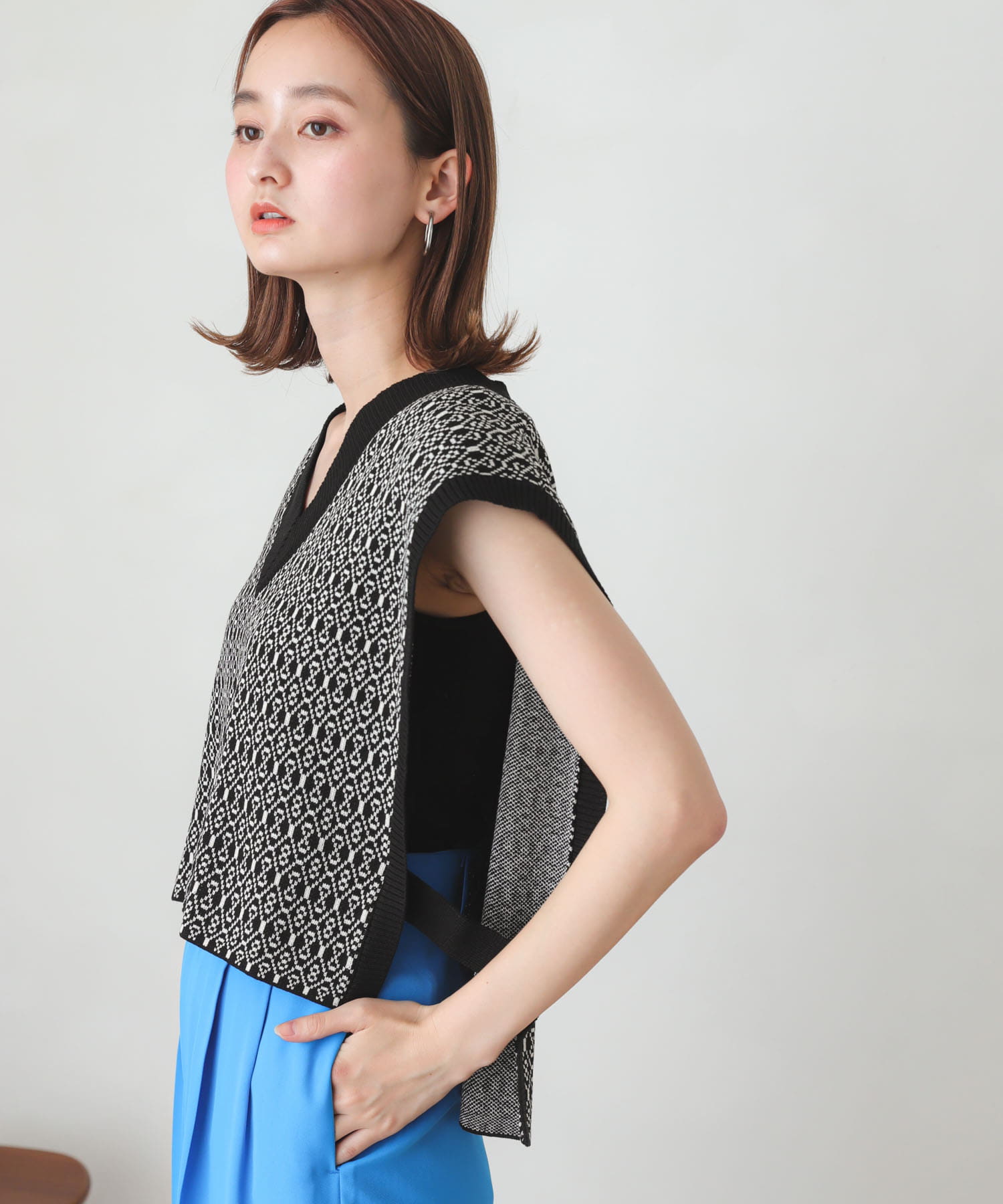 身長：169cm サイズ：one