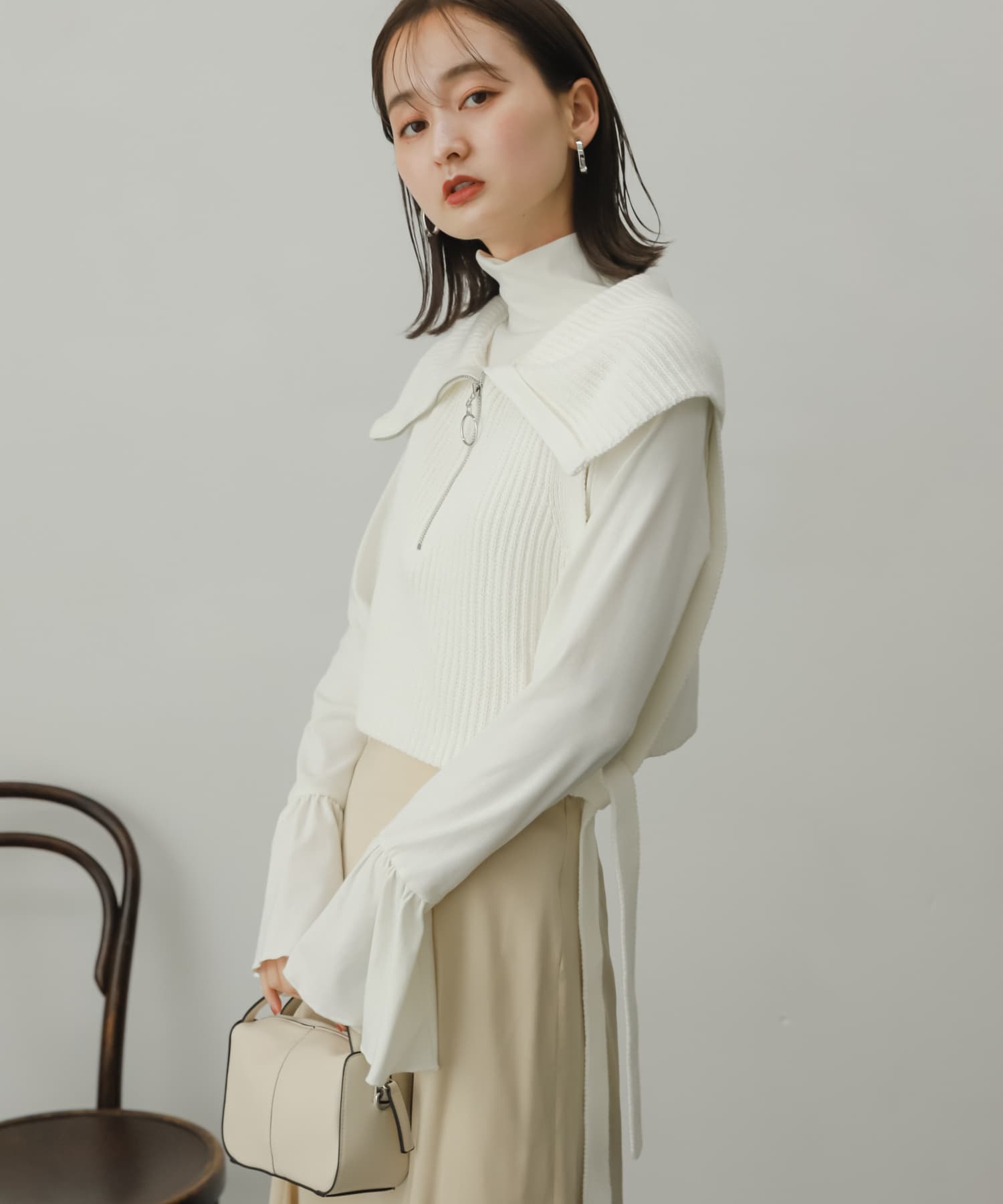 身長：169cm サイズ：one