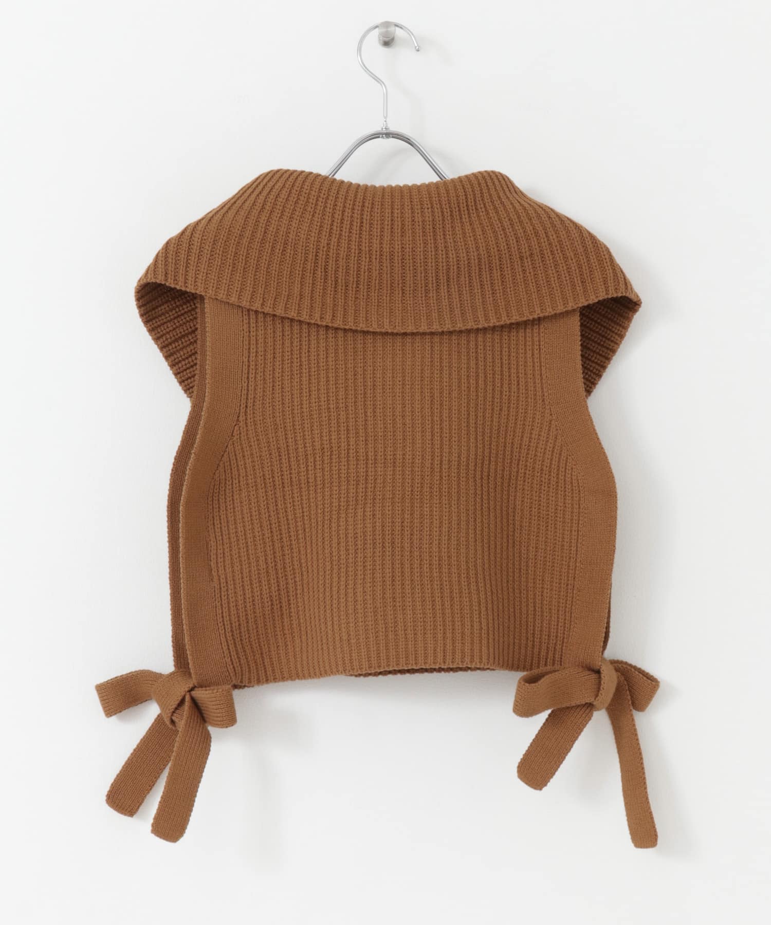 ビッグカラーハーフジップベスト CAMEL one