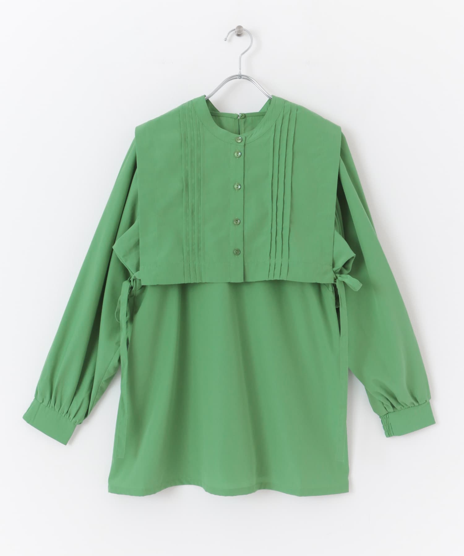 ベストレイヤードシャツ GREEN one