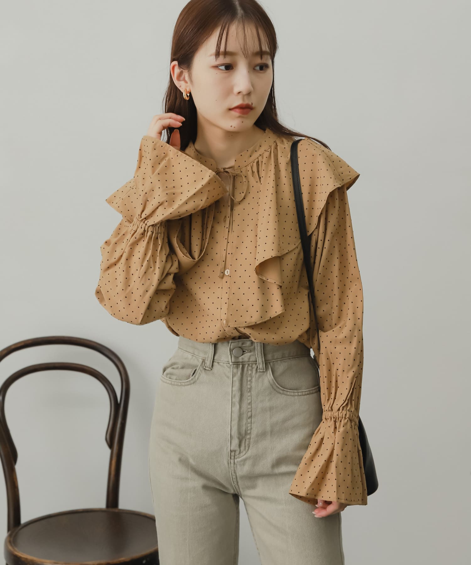 身長：156cm サイズ：one
