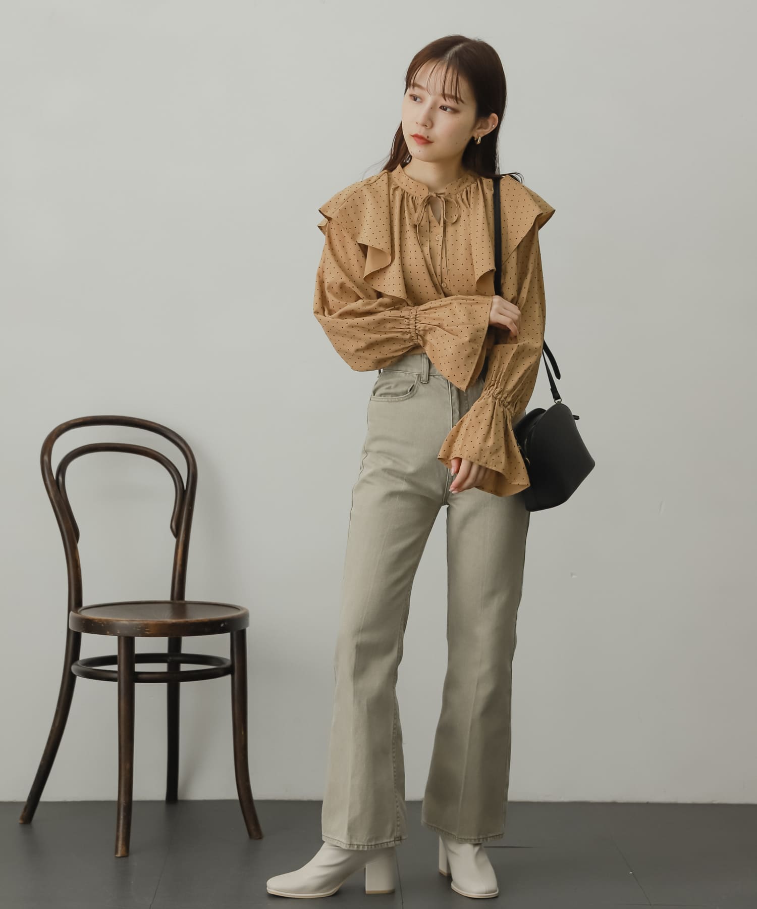 身長：156cm サイズ：one