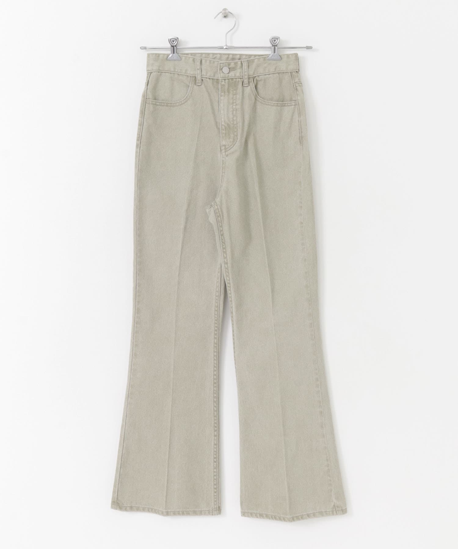 センタープレスフレアデニム BEIGE M