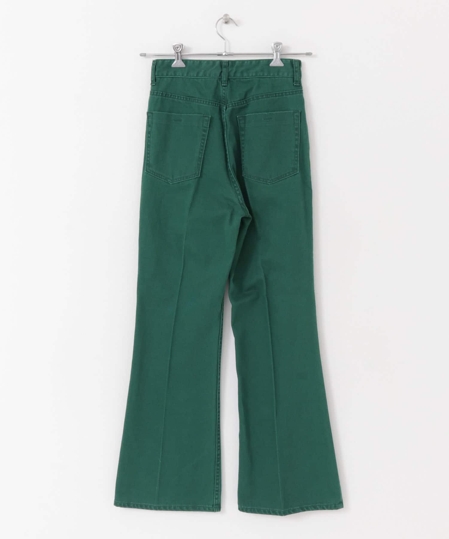 センタープレスフレアデニム GREEN XS