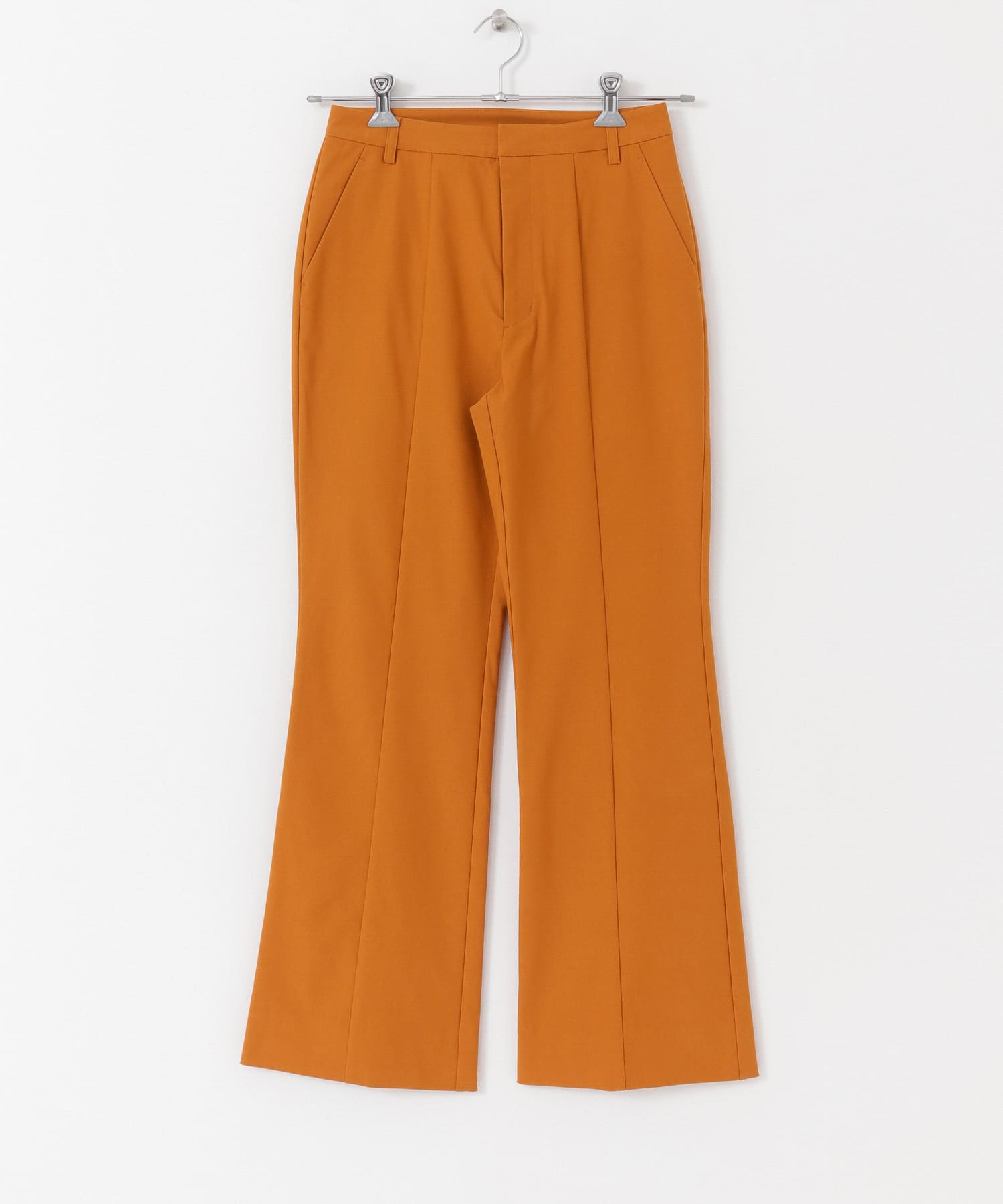 ストレッチセミフレアパンツ MUSTARD XS