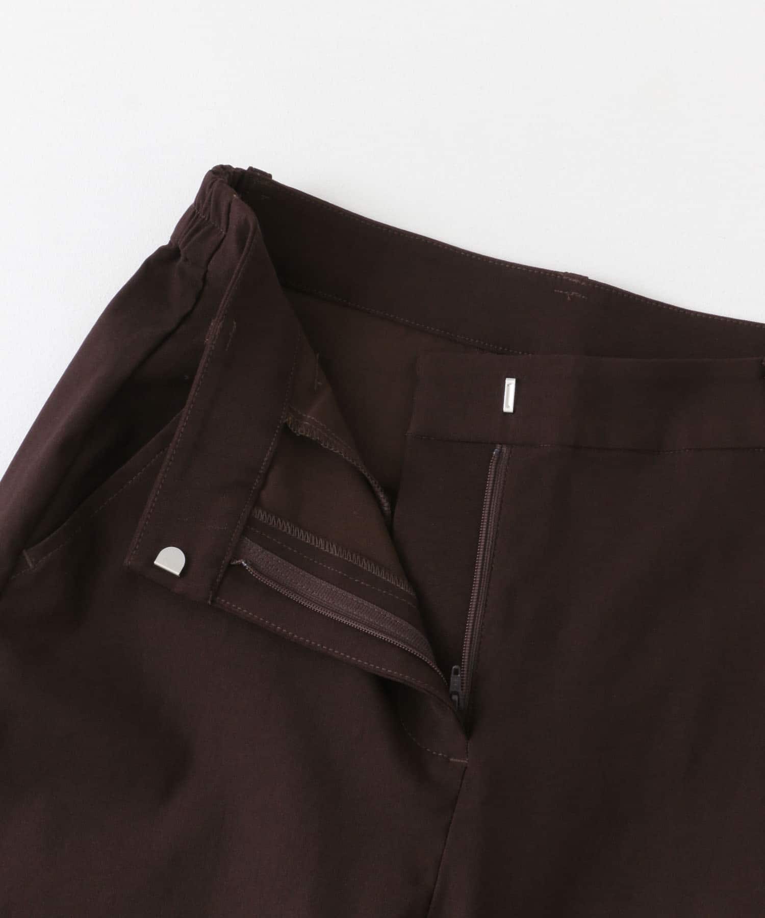 『TALLサイズあり』ストレッチスリムテーパードパンツ BROWN XS