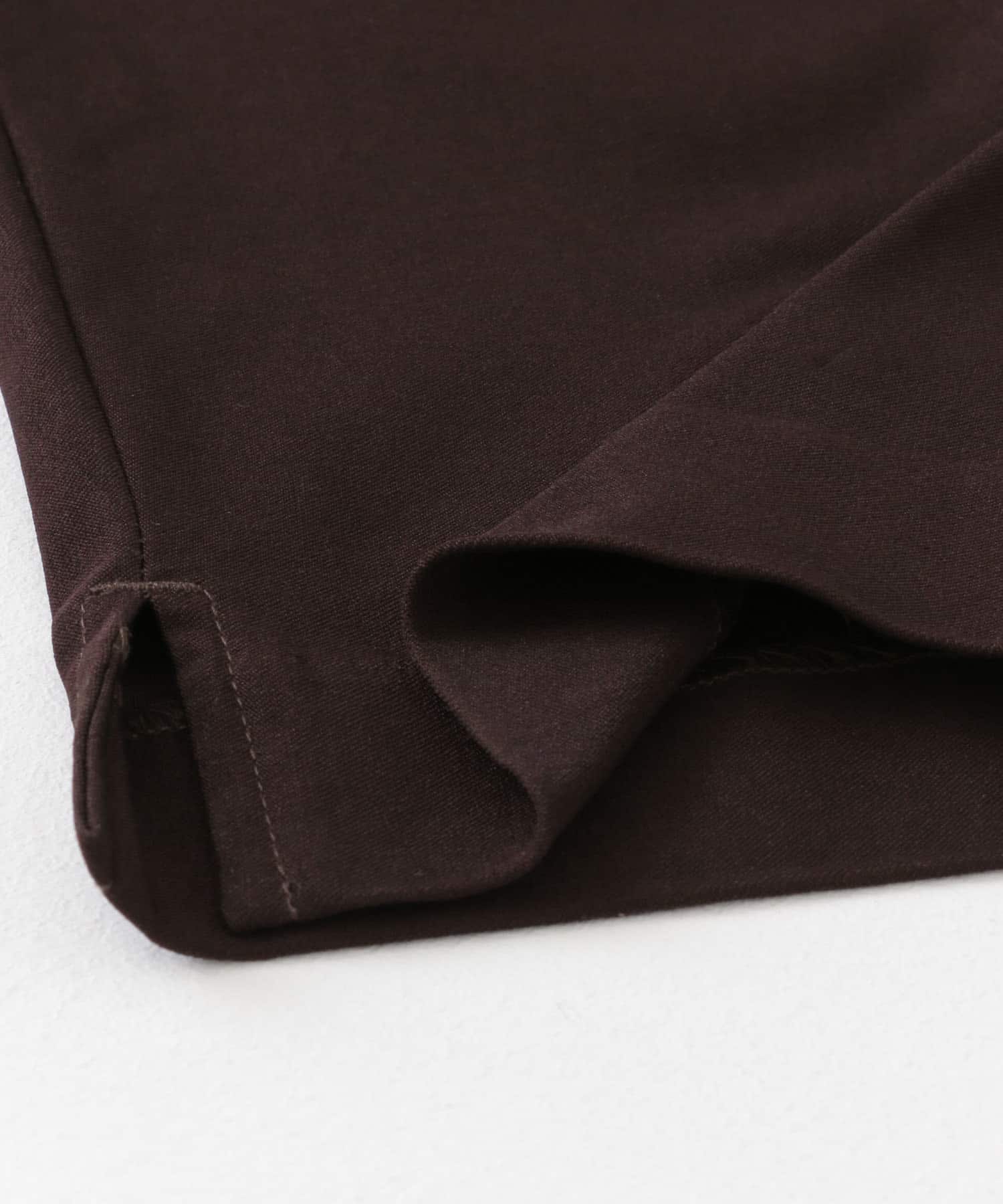 『TALLサイズあり』ストレッチスリムテーパードパンツ BROWN XS