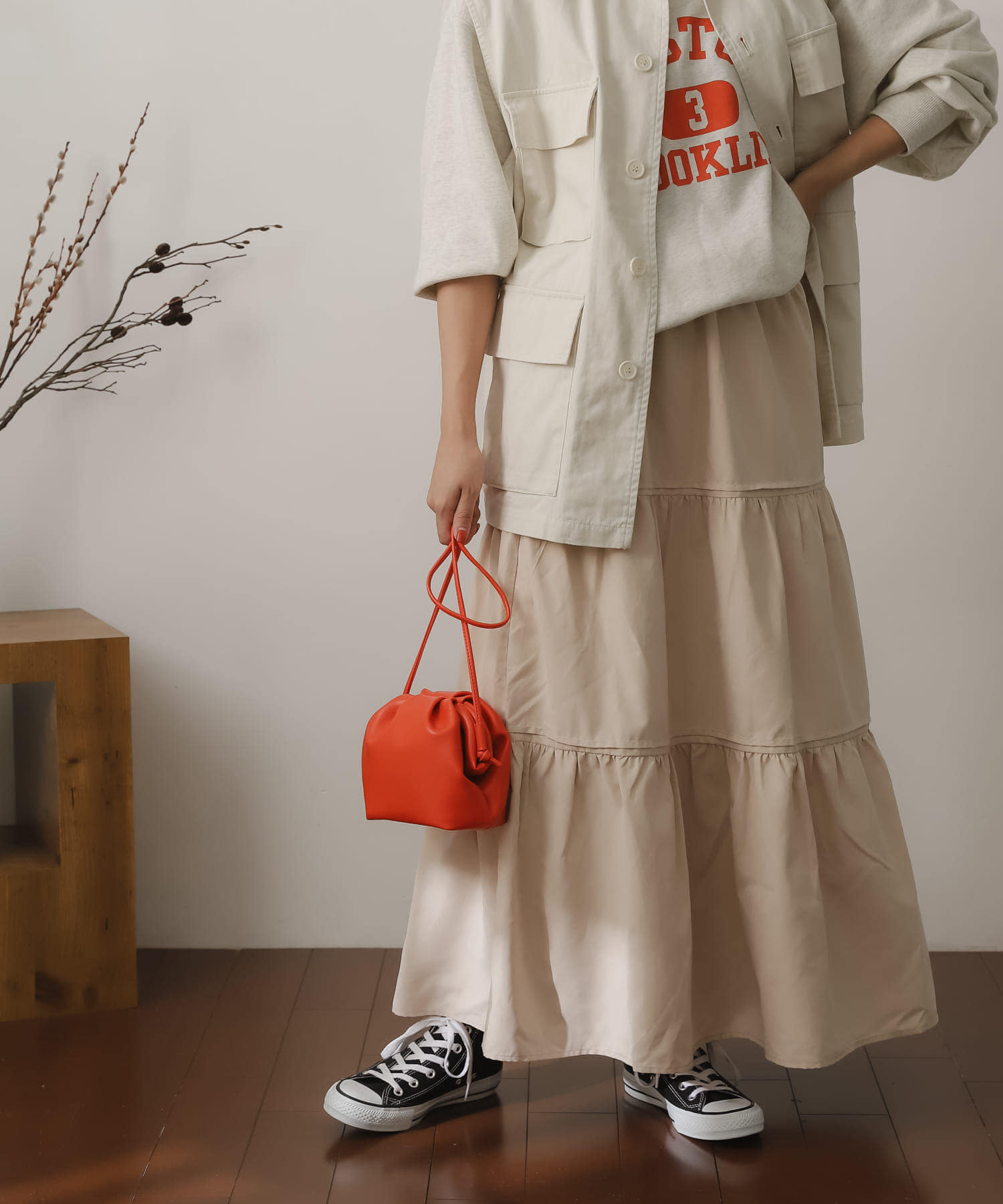 身長：156cm サイズ：one
