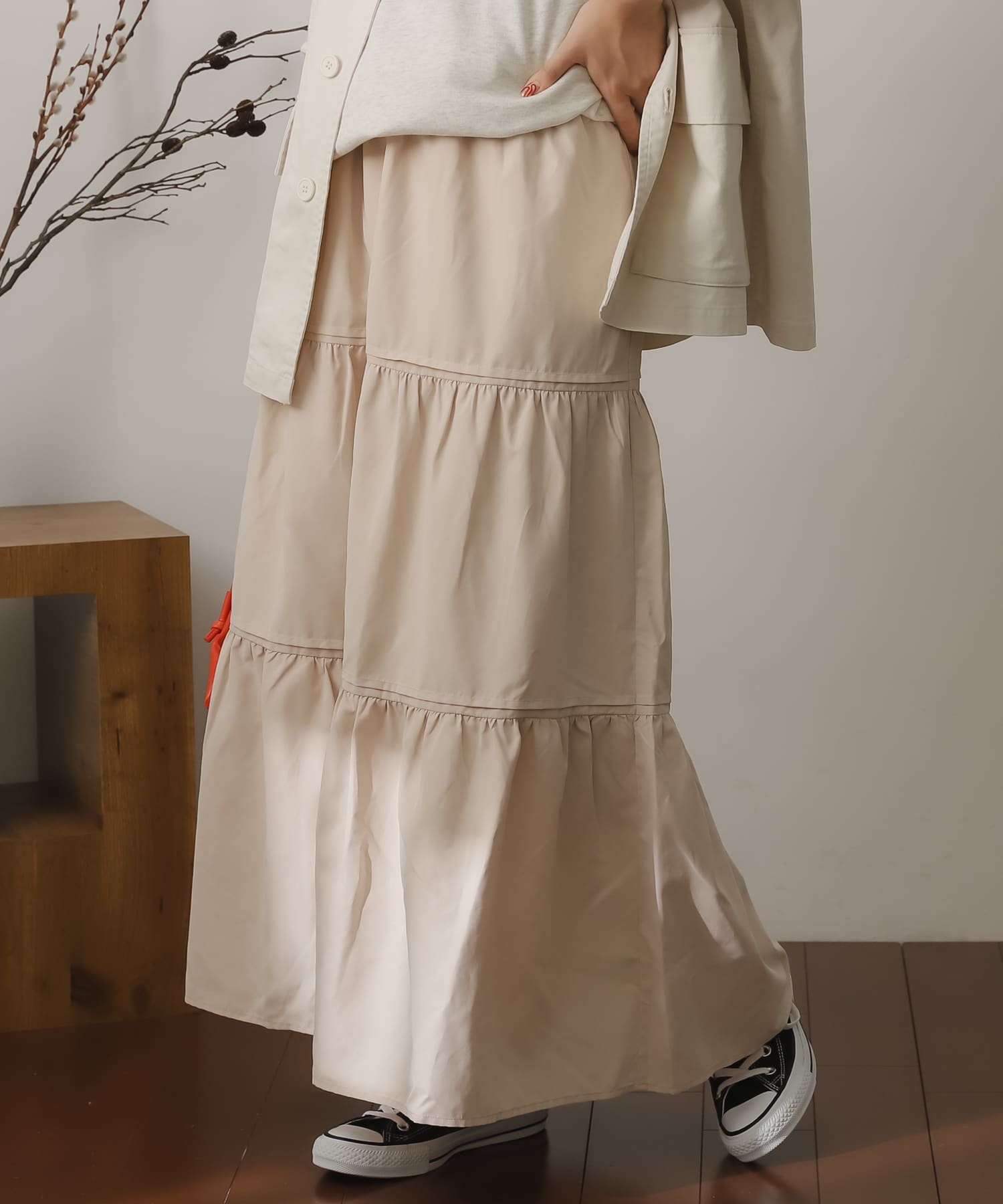 身長：156cm サイズ：one