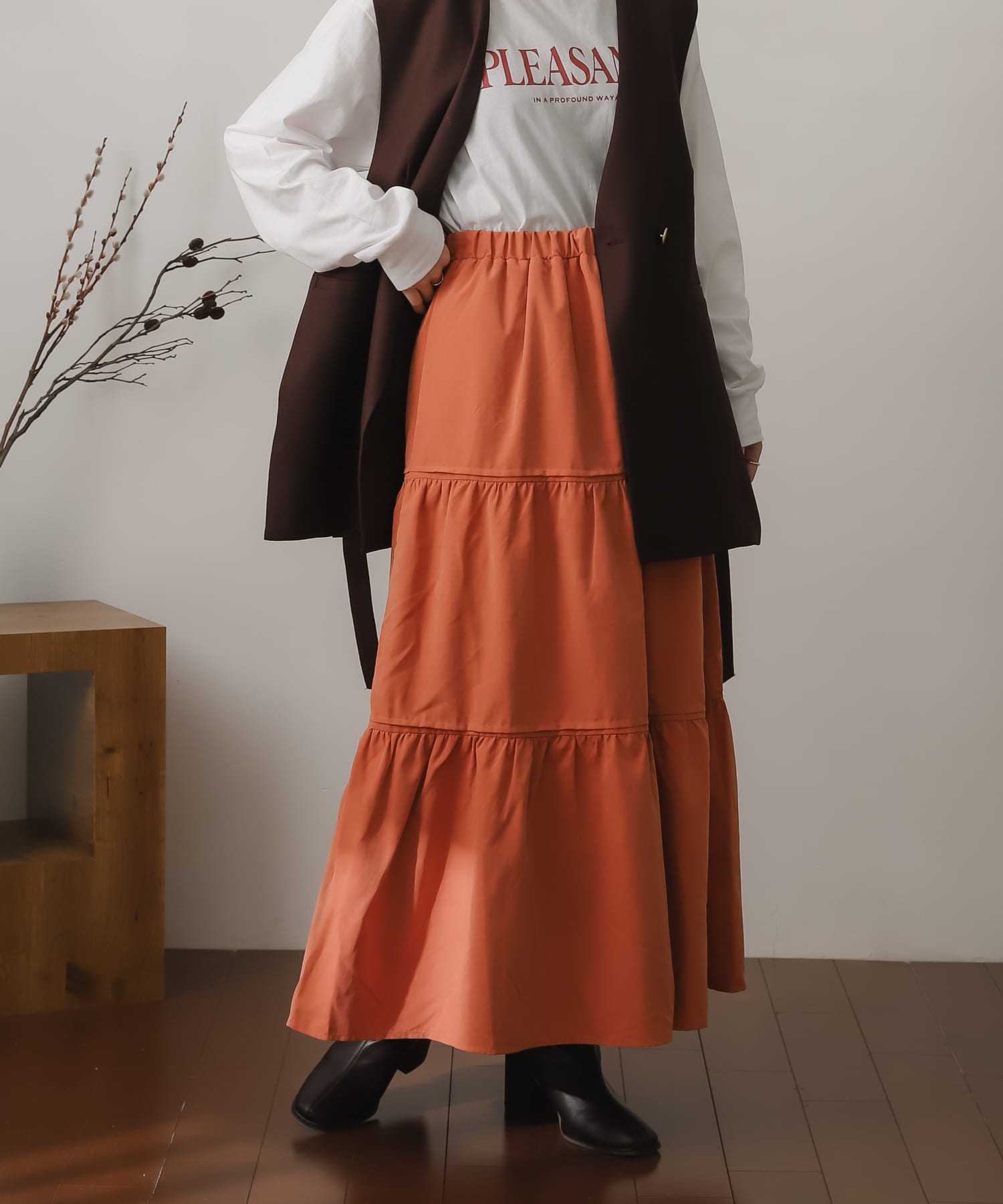 身長：156cm サイズ：one