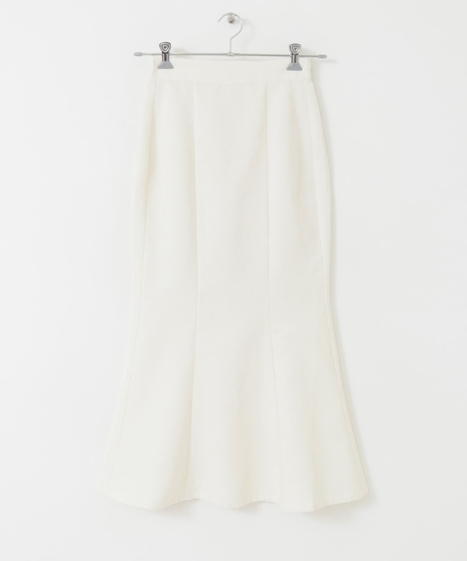 コーデュロイマーメイドスカート IVORY S