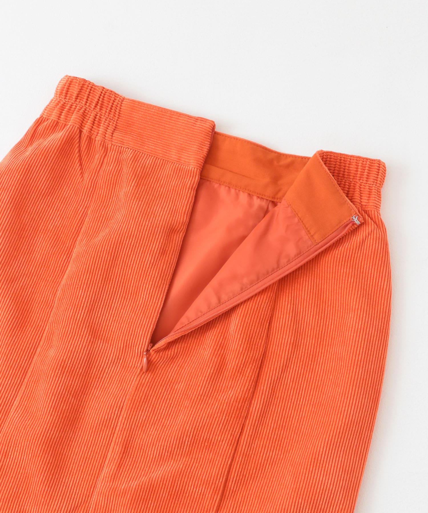コーデュロイマーメイドスカート ORANGE S
