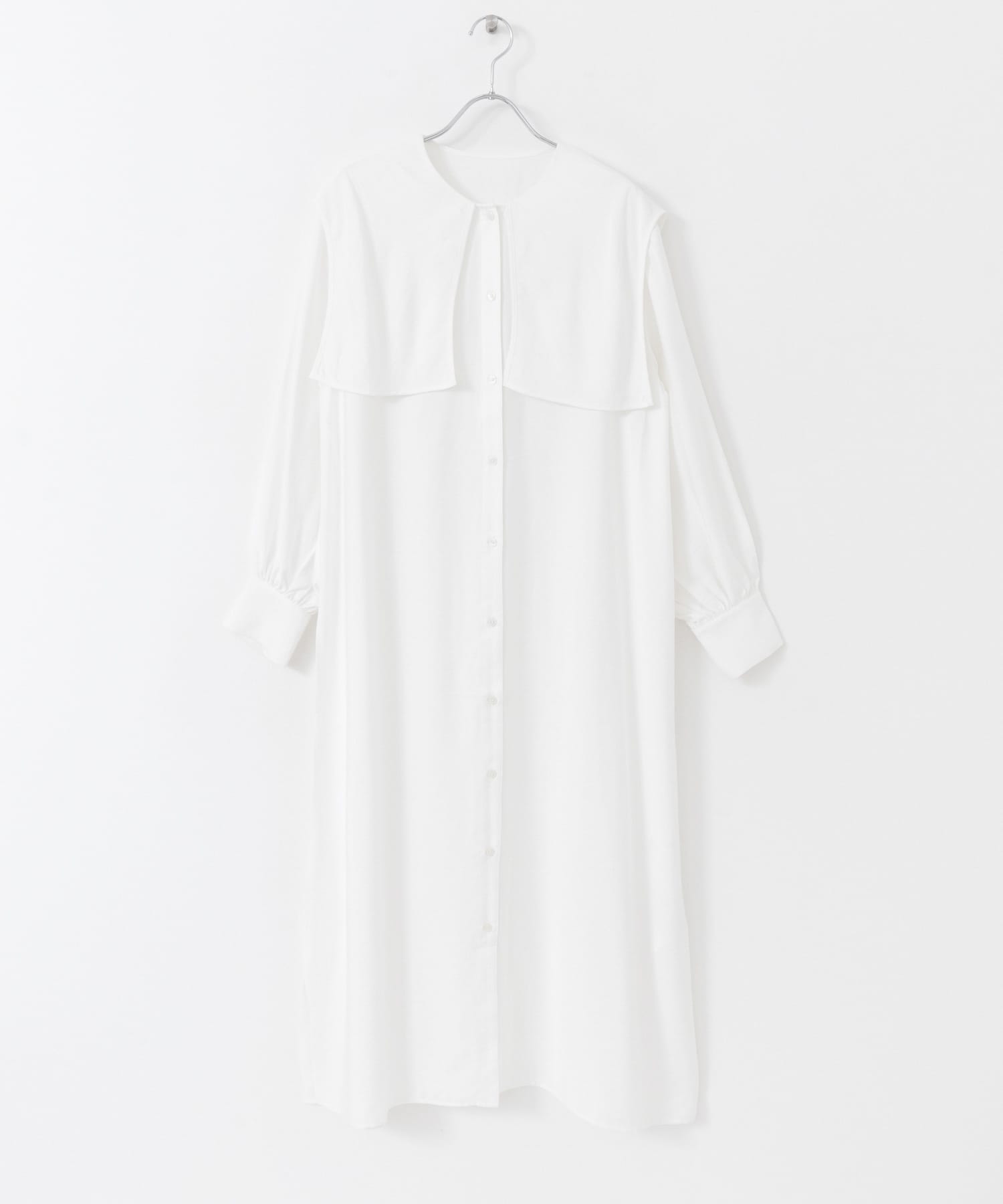 スクエアカラーレイヤードワンピース OFF WHITE one