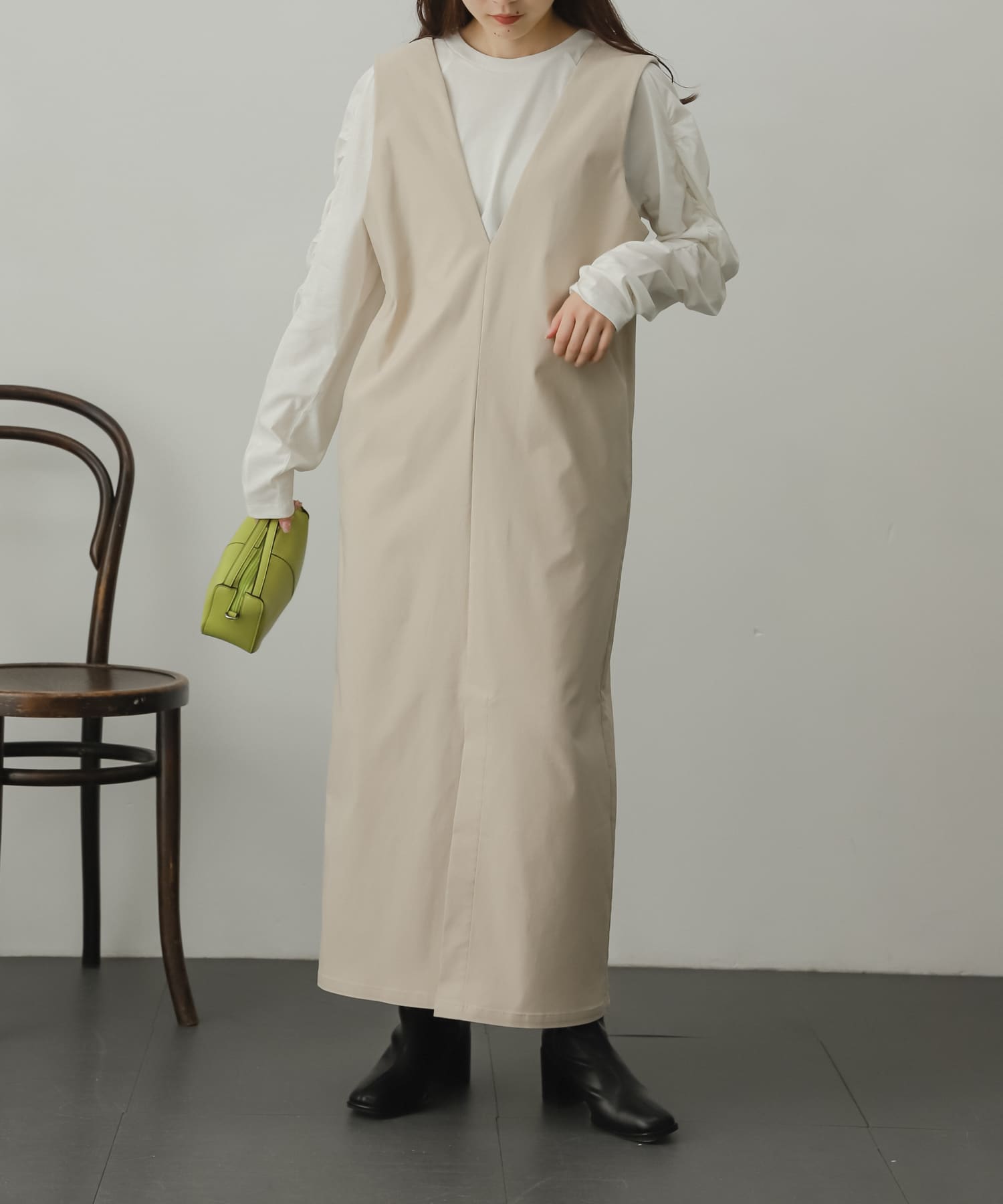 身長：156cm サイズ：one