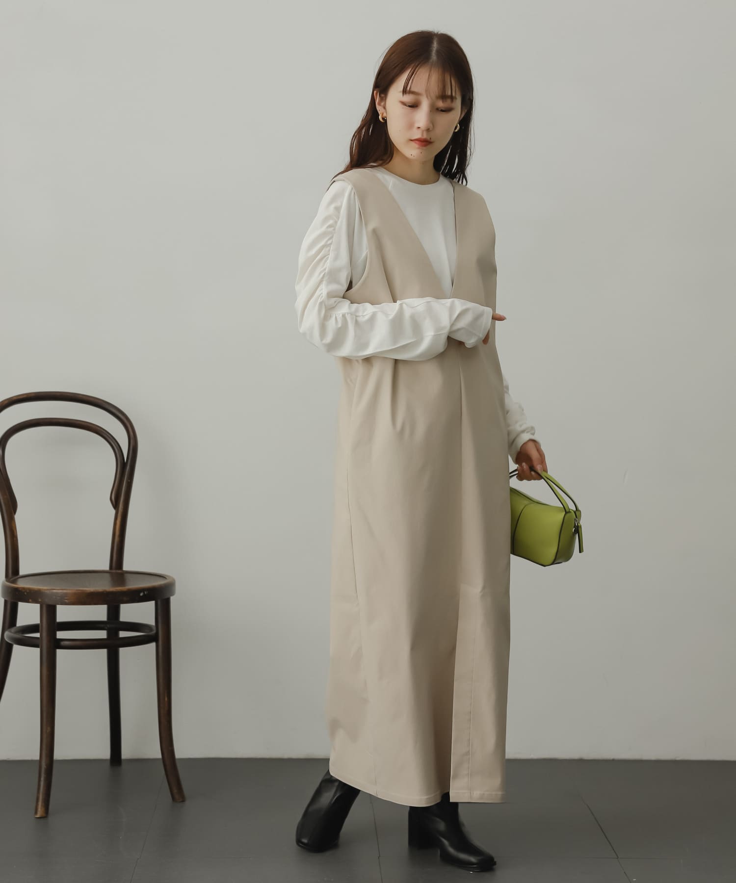 身長：156cm サイズ：one