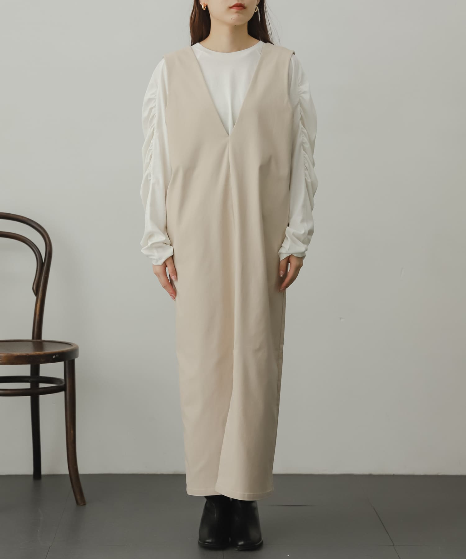 身長：156cm サイズ：one