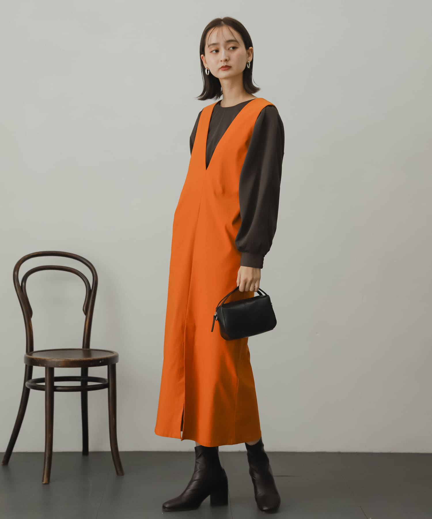 身長：169cm サイズ：one