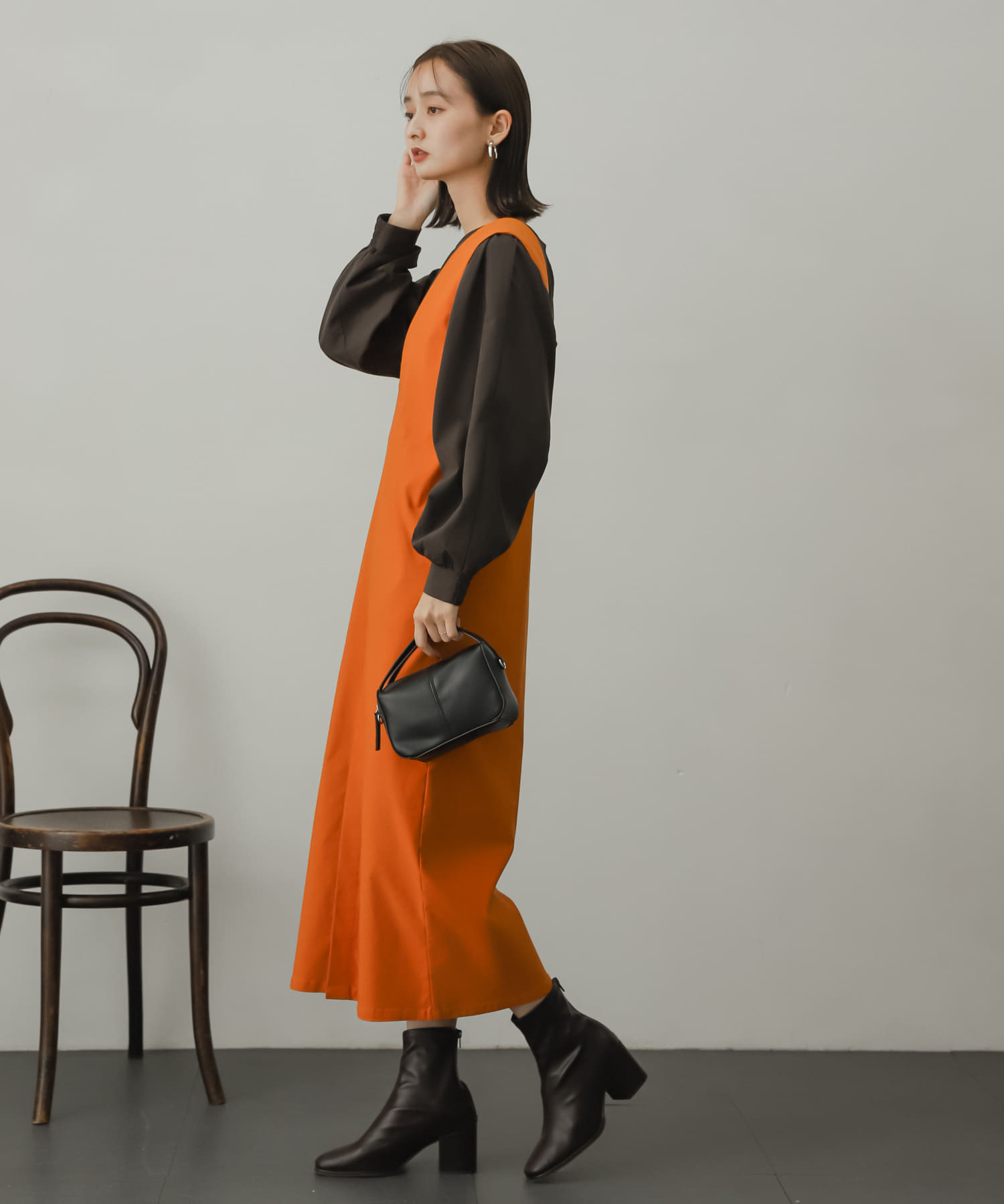 身長：169cm サイズ：one