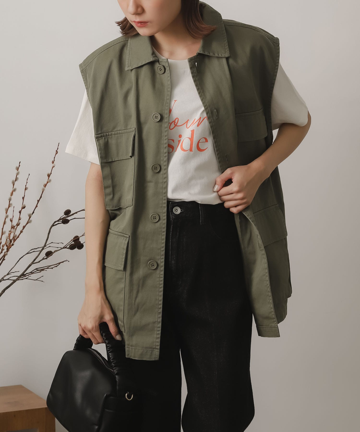身長：162cm サイズ：one