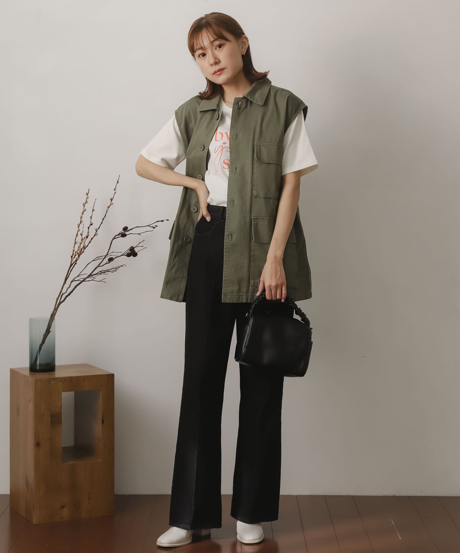 身長：162cm サイズ：one