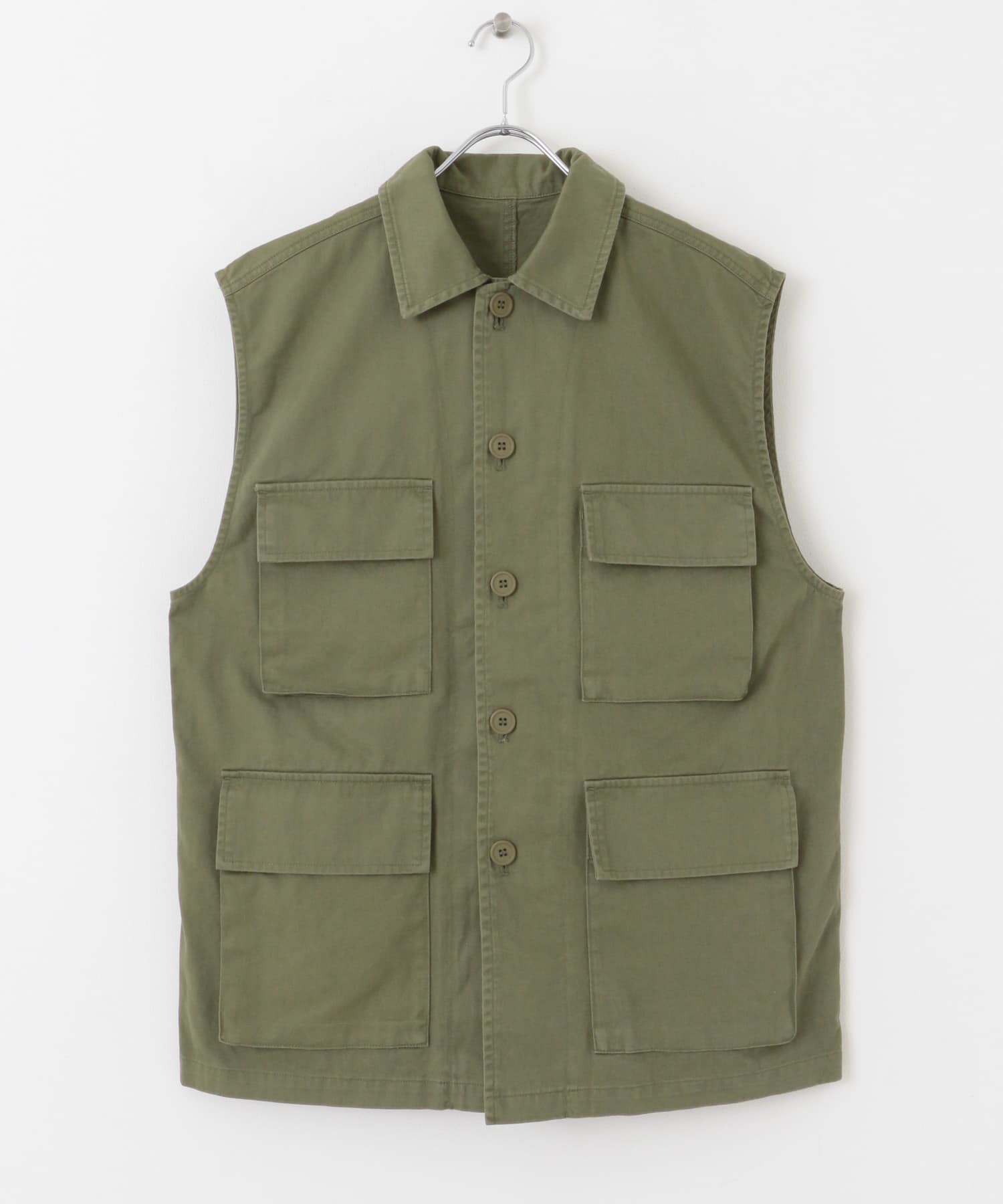 ミリタリーベスト KHAKI one