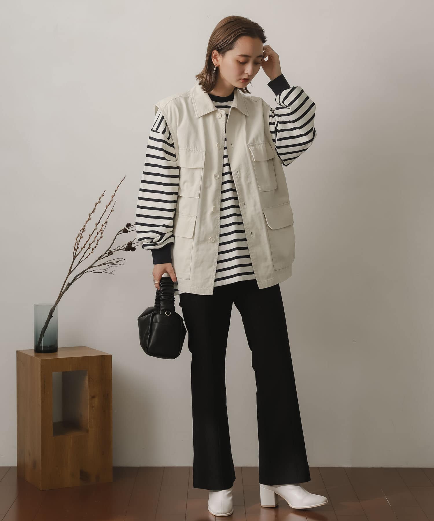 身長：169cm サイズ：one