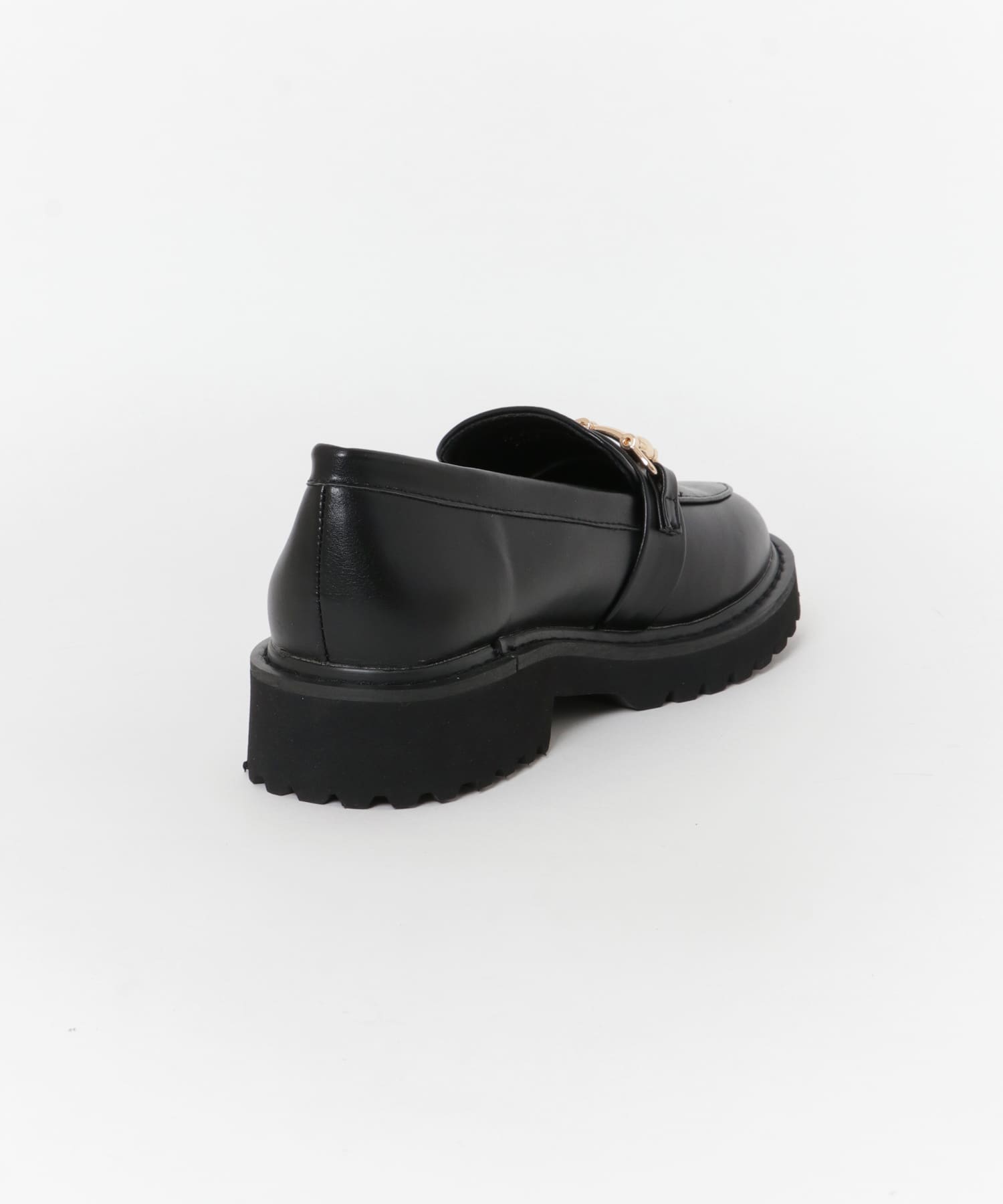 ボリュームソールビットローファー BLACK S