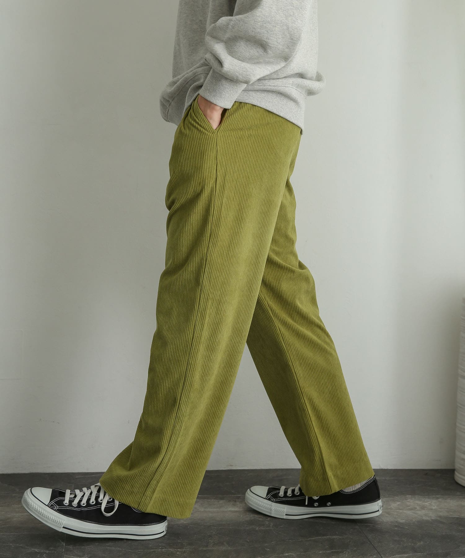 コーデュロイタックワイドパンツ(M BROWN): ボトム｜URBAN